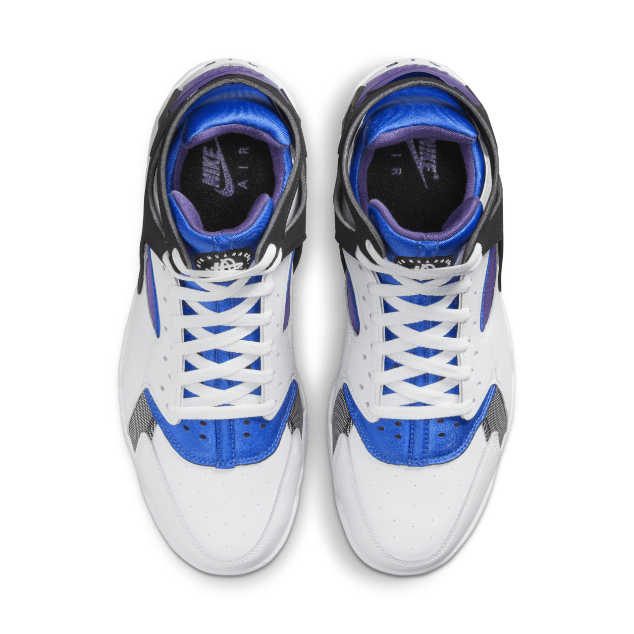 Fecha de lanzamiento del Air Flight Huarache "Varsity Purple and Royal Blue" (FD0183-101)