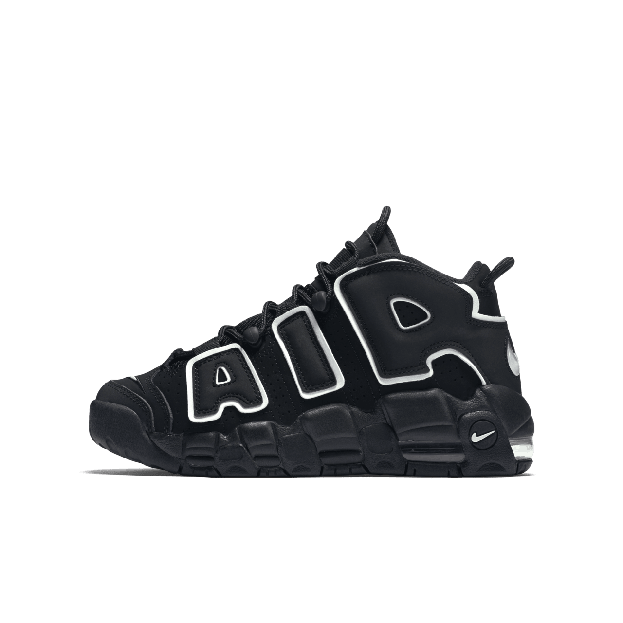 NIKE Black AIR MORE UPTEMPO 414962 002 Nike SNKRS