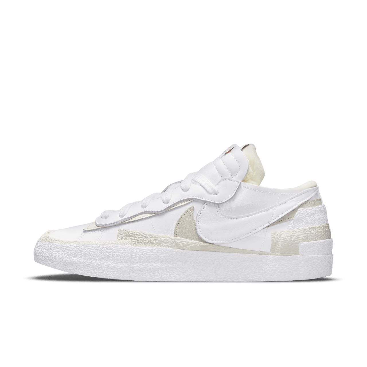 วันเปิดตัว Blazer Low x sacai “White Patent Leather” (DM6443-100)