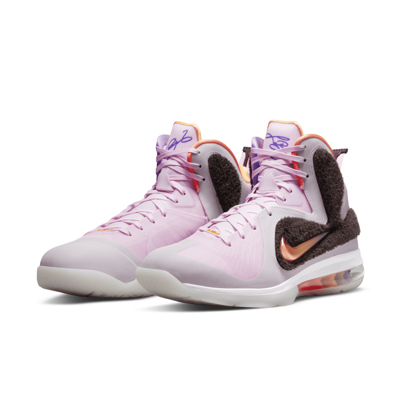 วันเปิดตัว LeBron Retro IX "Regal Pink and Velvet Brown" (DJ3908-600)