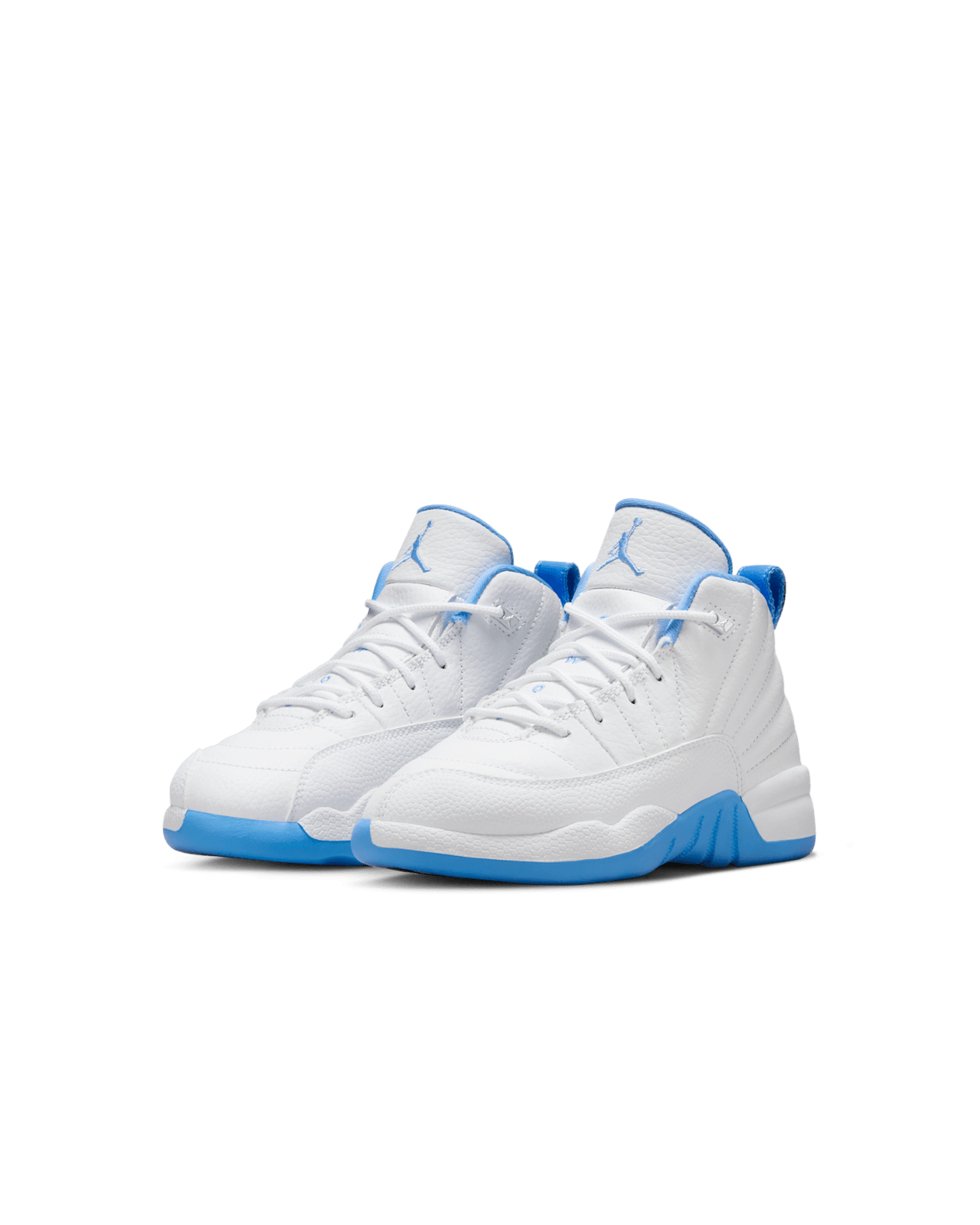 Little Kids' Jordan 12 'White and University Blue' (151186-112)