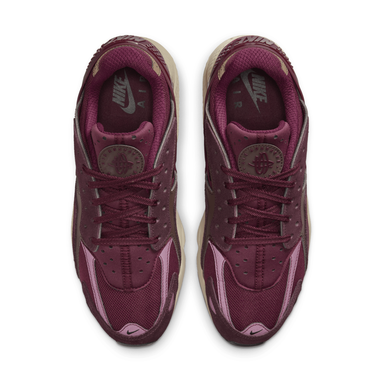 Nike huarache burgundy mens deals