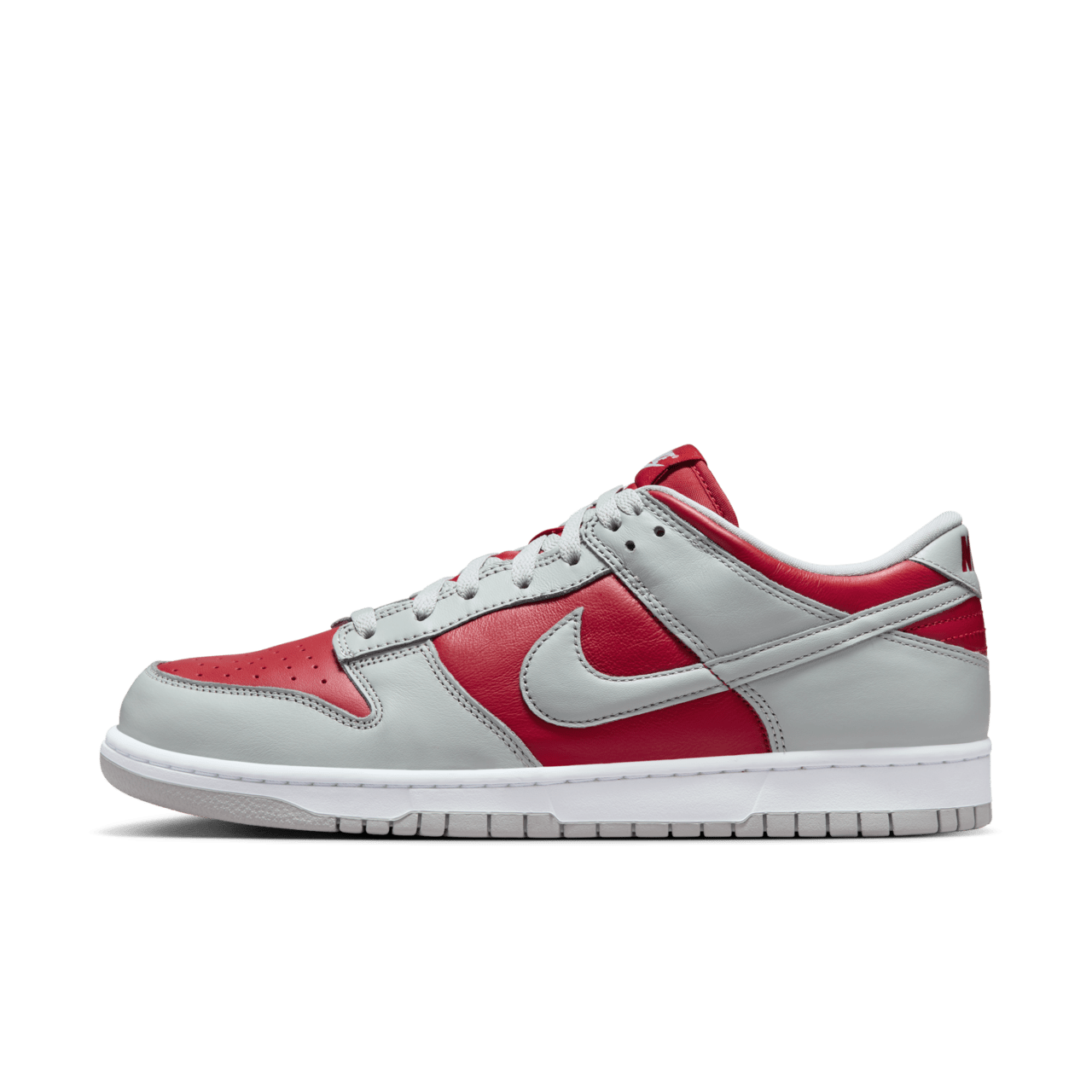 nike dunks red and grey
