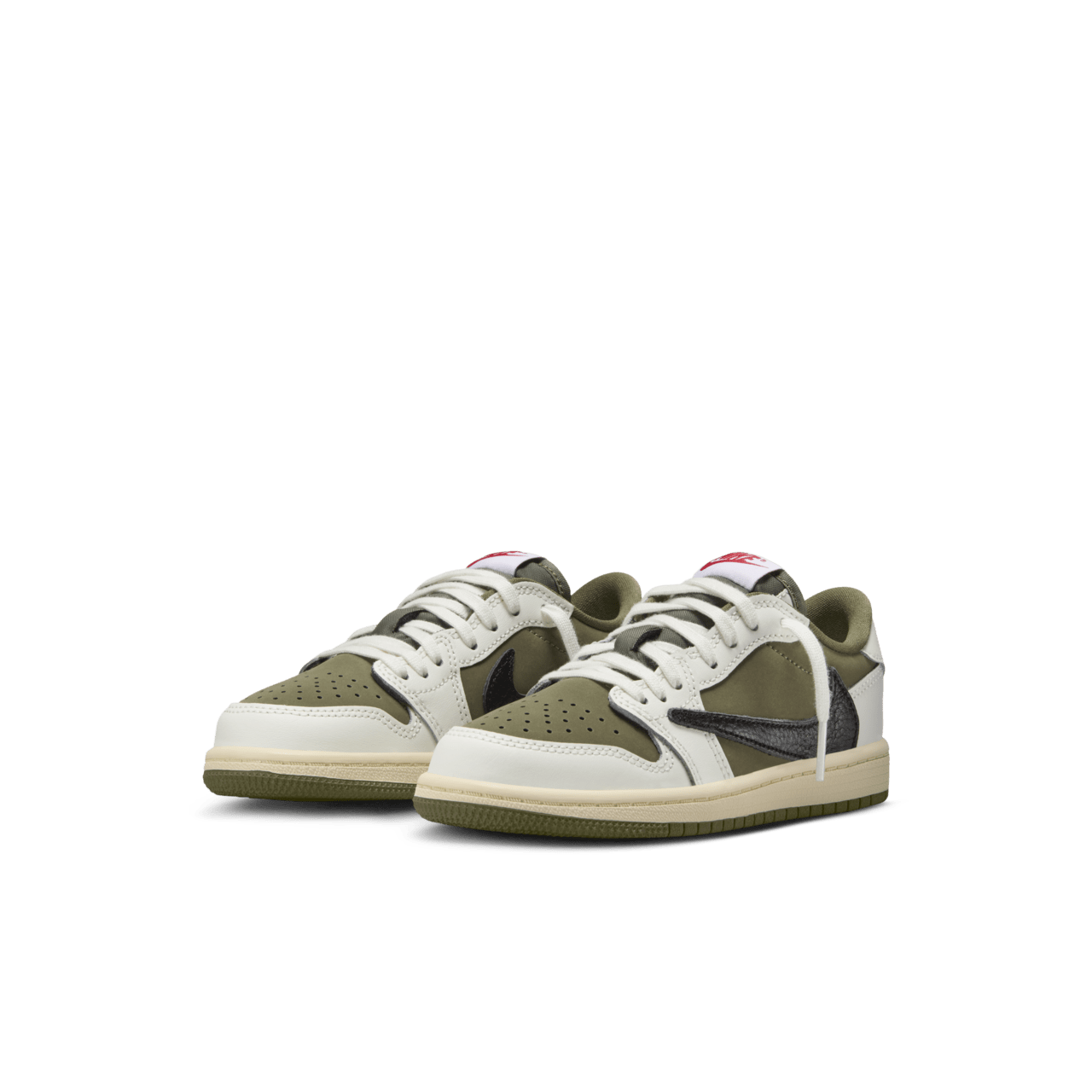 【NIKE公式】リトルキッズ ジョーダン 1 LOW x トラヴィス スコット 'Reverse Olive' (DO5442-200 / JORDAN 1 LOW OG SP (PS))