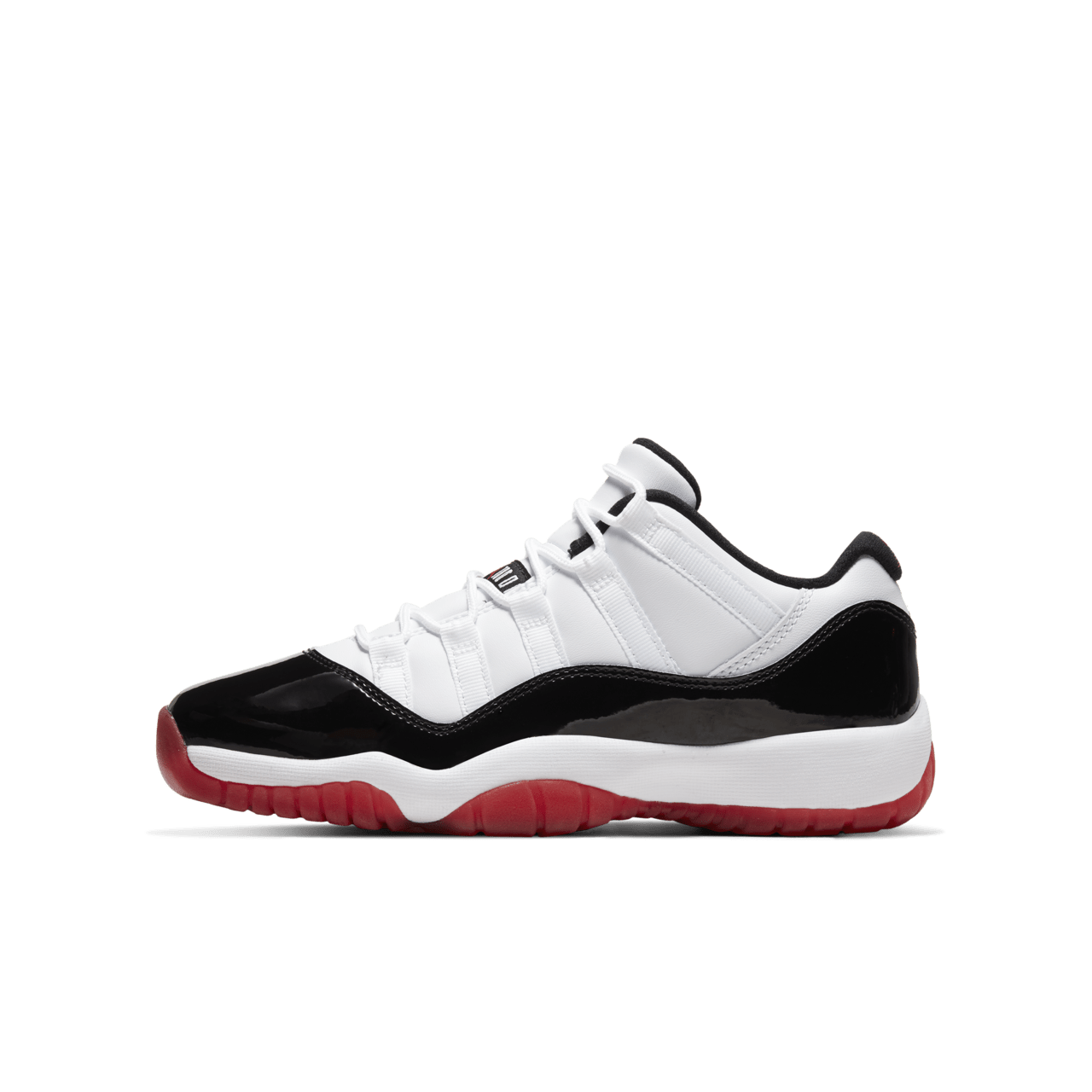 【NIKE公式】ジュニア エア ジョーダン 11 LOW 'Gym Red' (528896-160 / JUNIOR AJ 11 LOW)