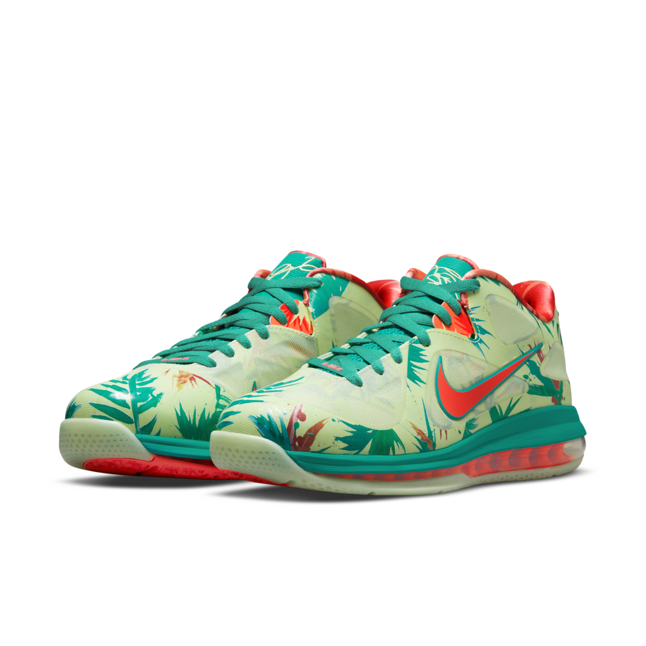 【NIKE公式】レブロン 9 LOW 'White Lime and Bright Mango' (DO9355-300 / NIKE LEBRON IX LOW)