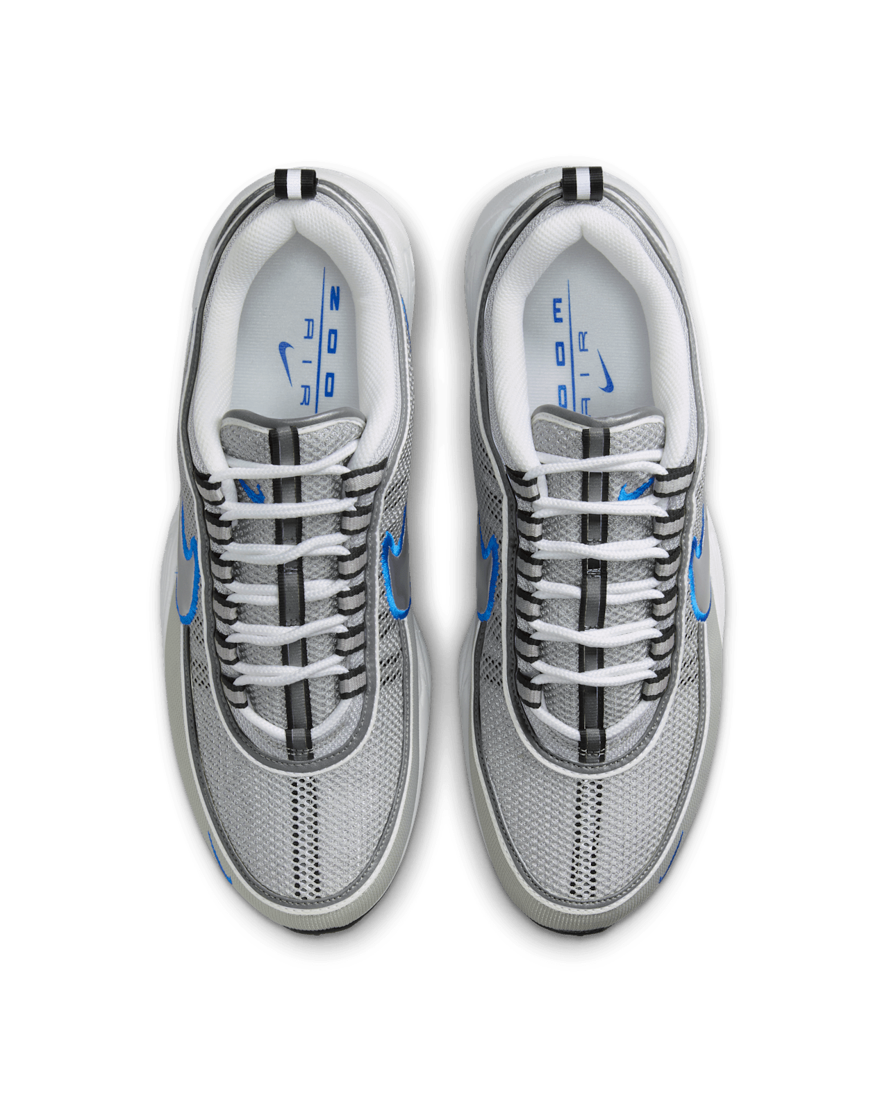 วันเปิดตัว Air Zoom Spiridon "Metallic Silver and Signal Blue" (HF9117-003)