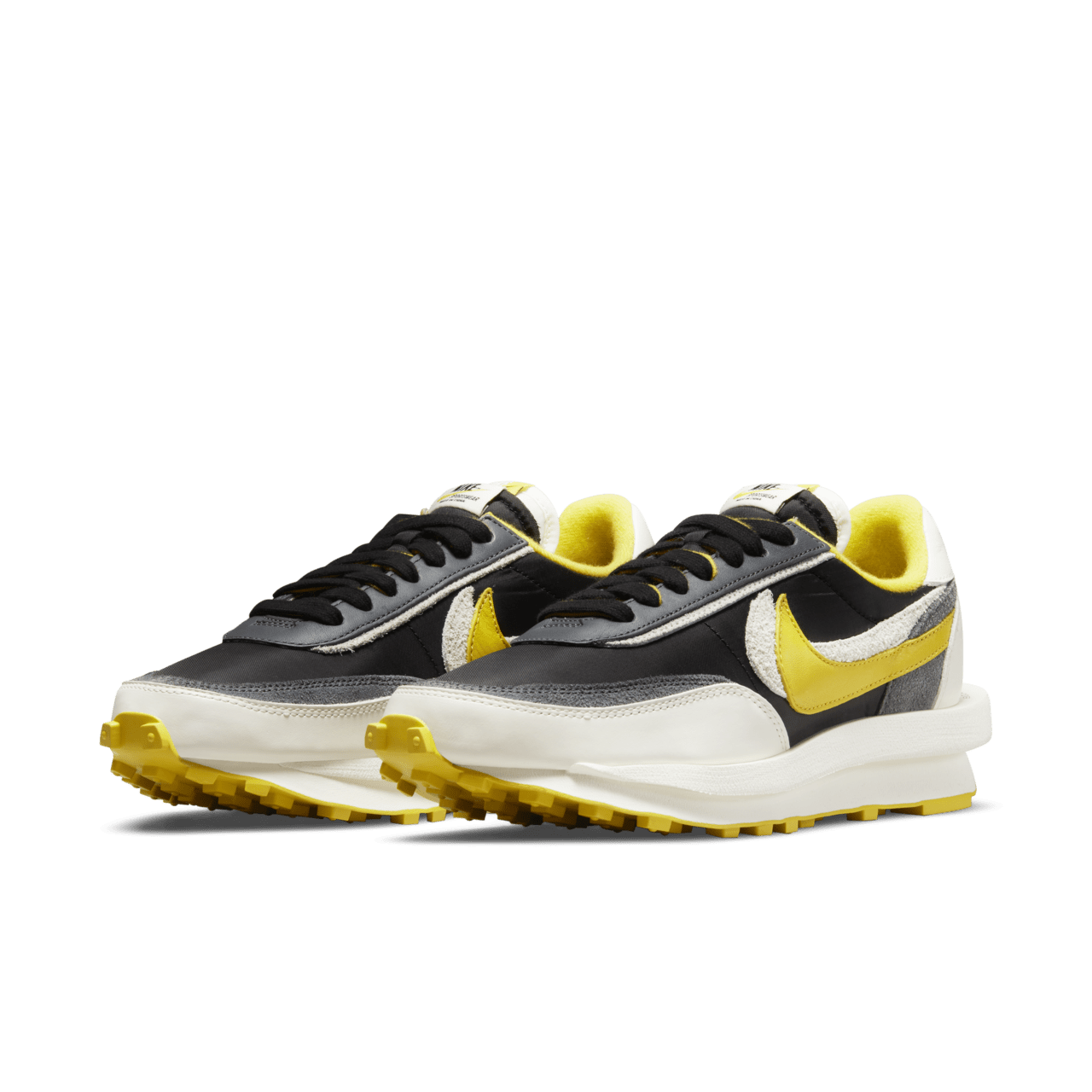 LDWaffle x sacai x UNDERCOVER 'Black and Bright Citron' (DJ4877-001) Release Date