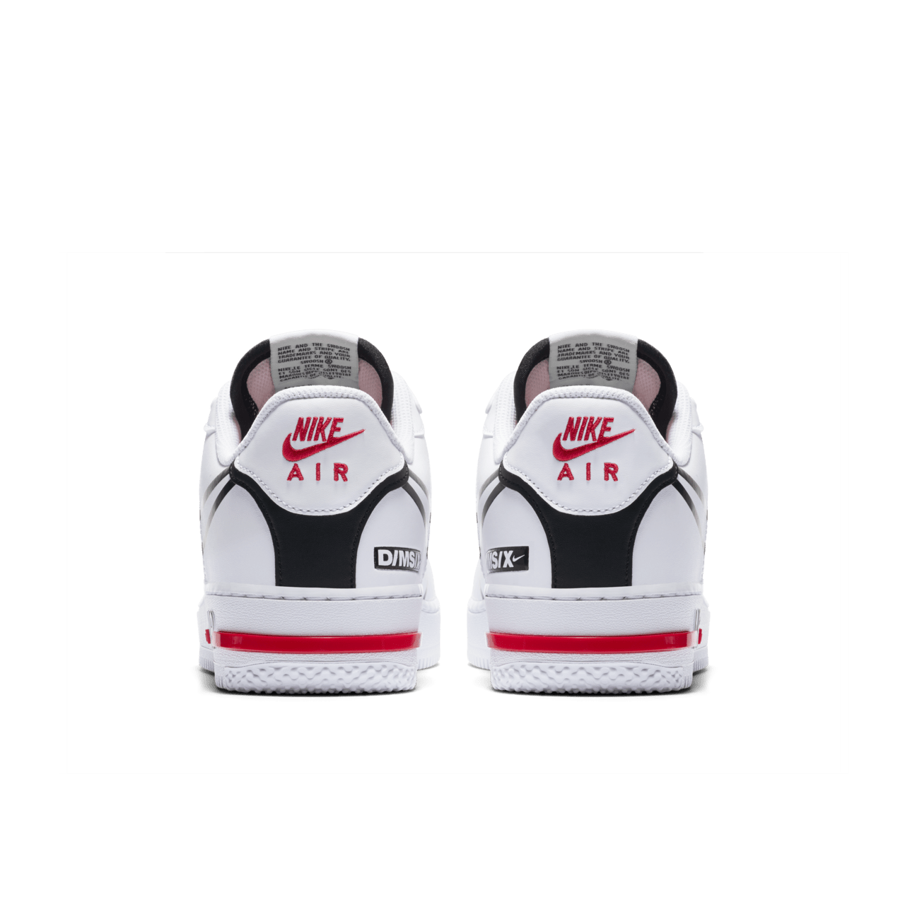 Nike ones red black white best sale