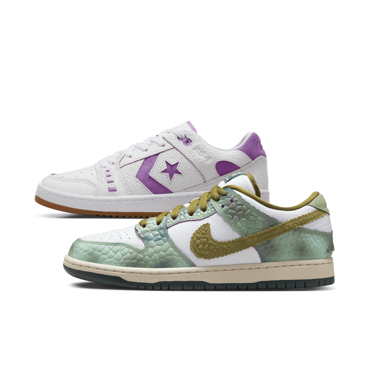 Nike SB Dunk Low Pro x Converse CONS AS-1 Pro x Alexis Sablone 'Chameleon' (IF1889-900) Release Date