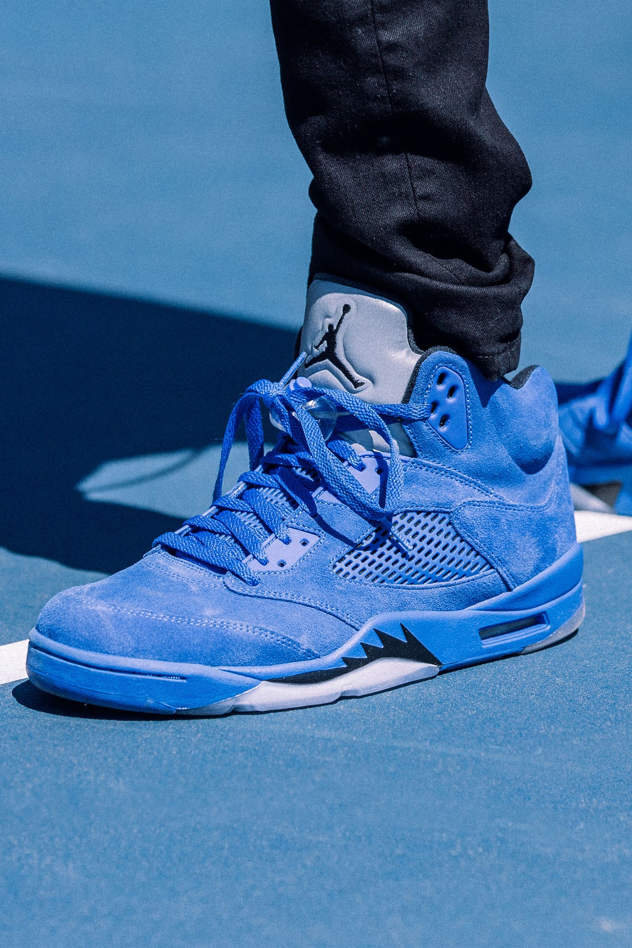 Air Jordan 5 Retro Flight Suit Game Royal Black Release Date. Nike SNKRS