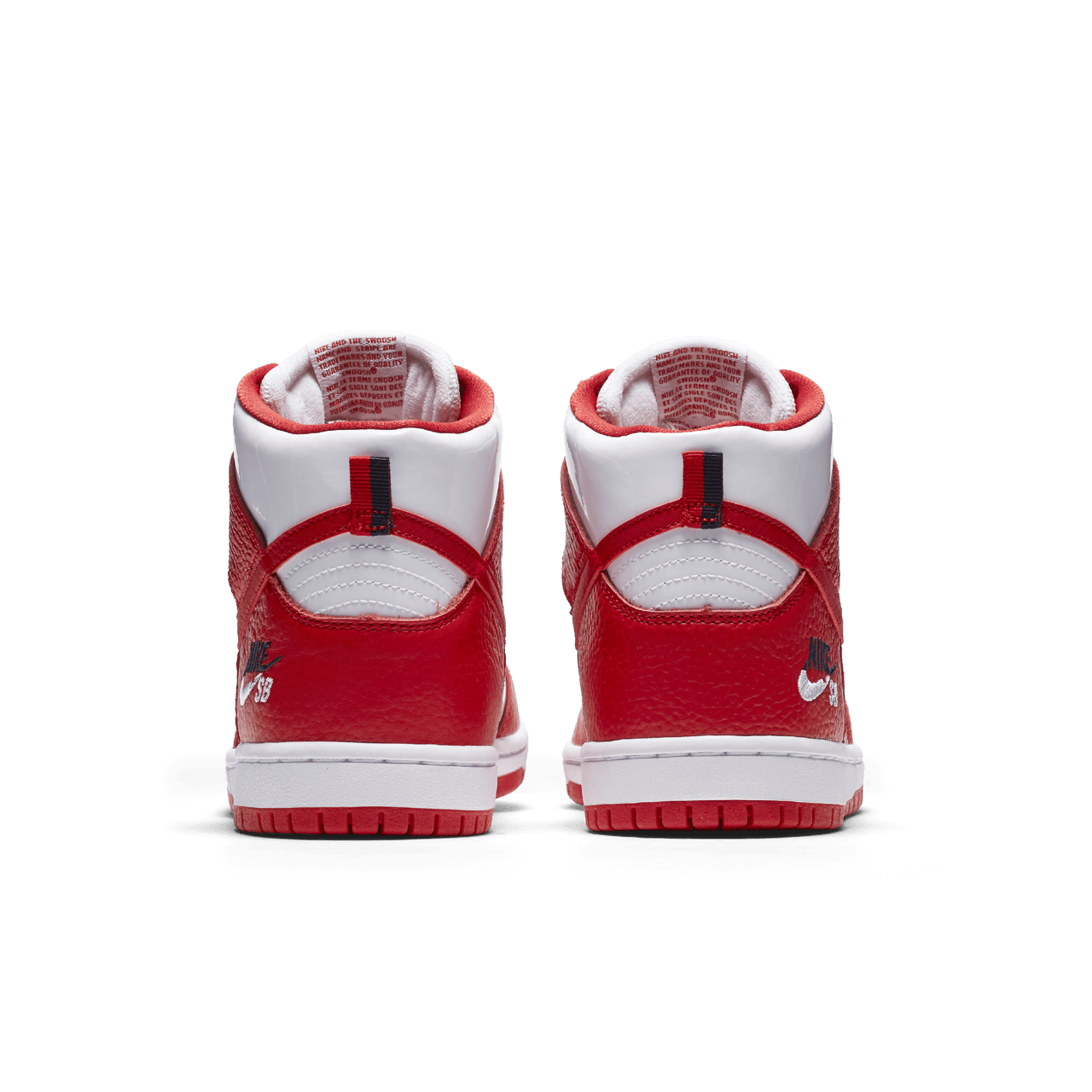 Nike dunk high red and white hotsell