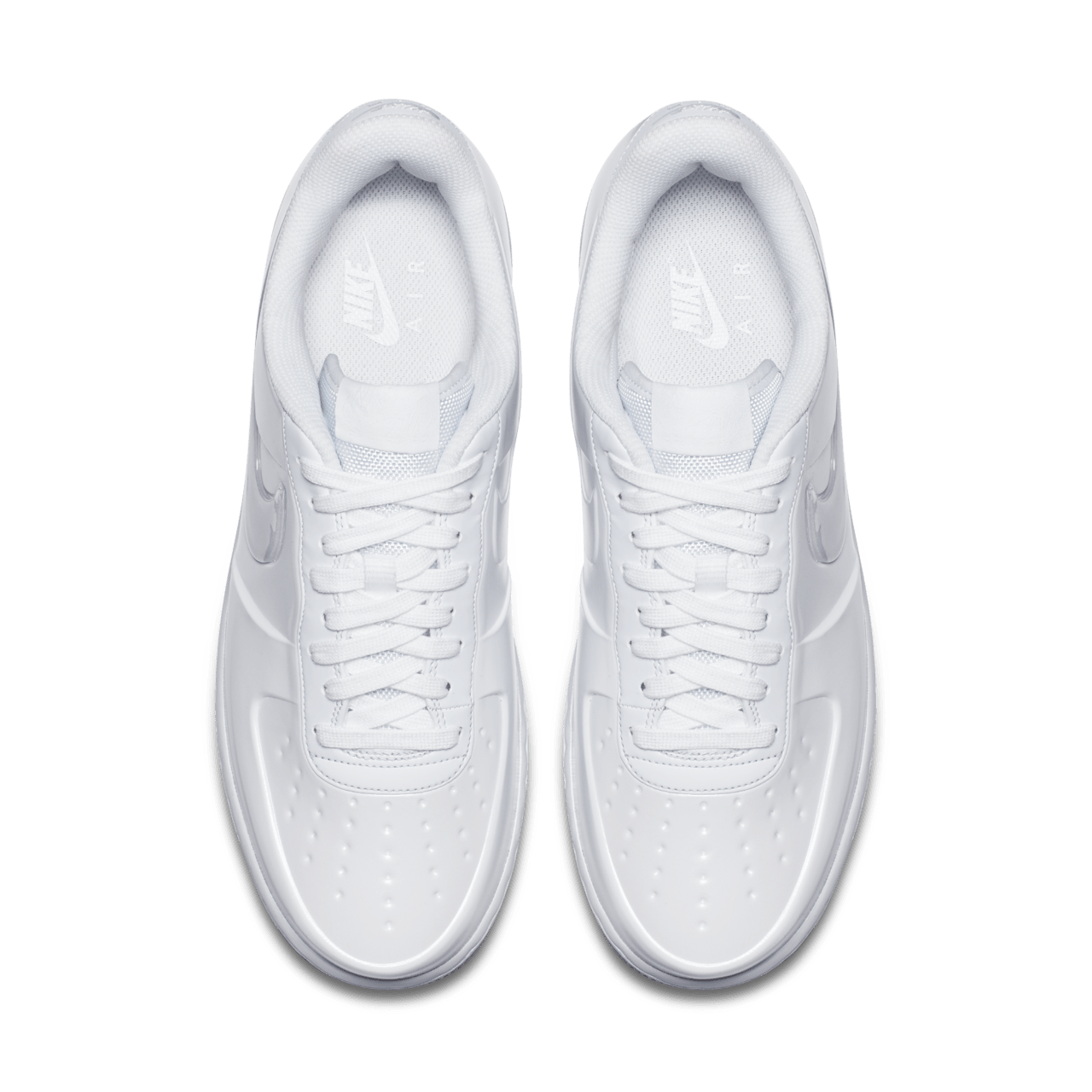 All white foamposite air force 1 online