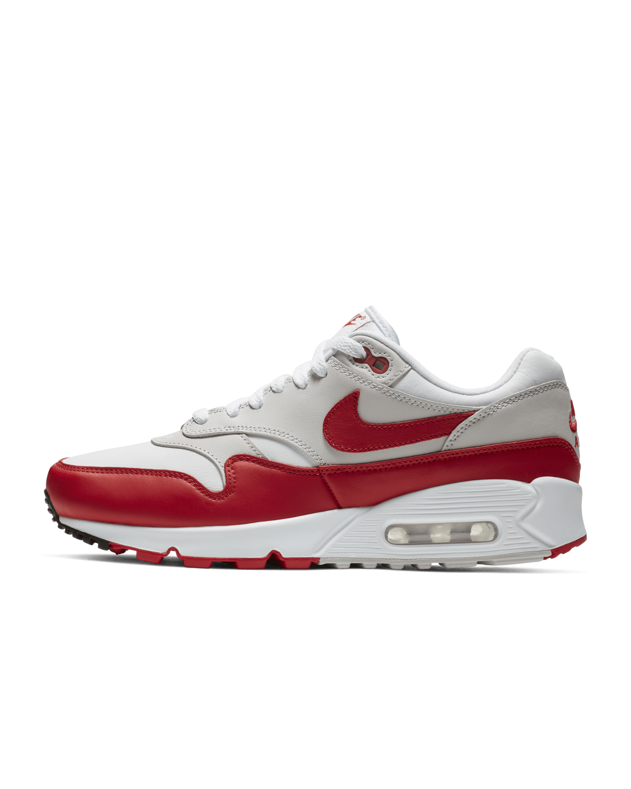 Air Max 90 1 White University Red fur Damen Erscheinungsdatum. Nike SNKRS