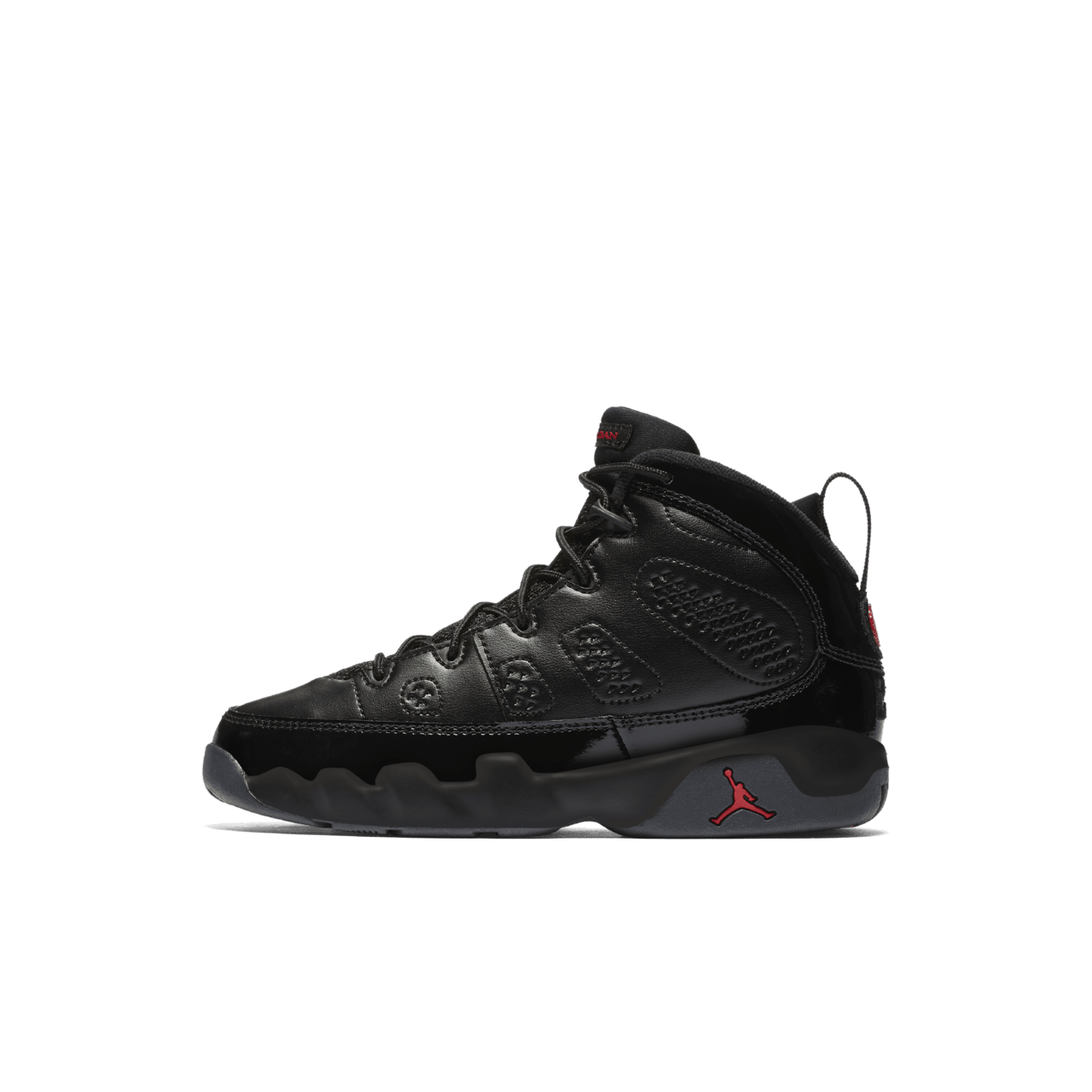 Black jordan 9's deals