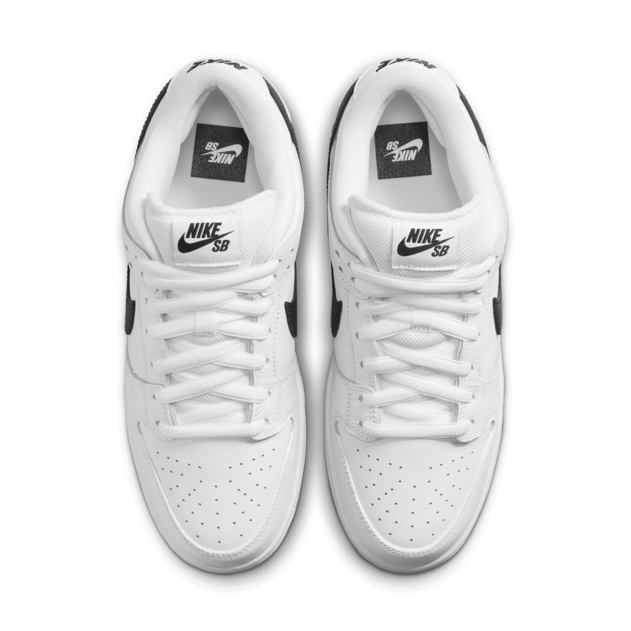 Nike low top black and white online