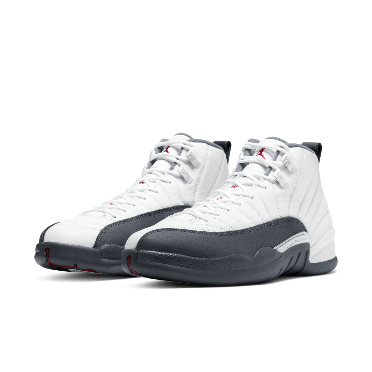 Grey and white jordan 12 release date on sale