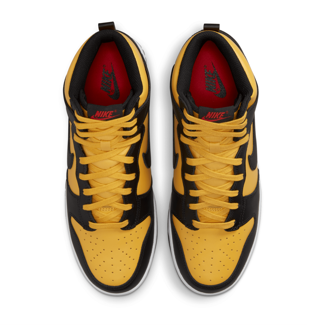 Nike dunks high yellow and black hotsell