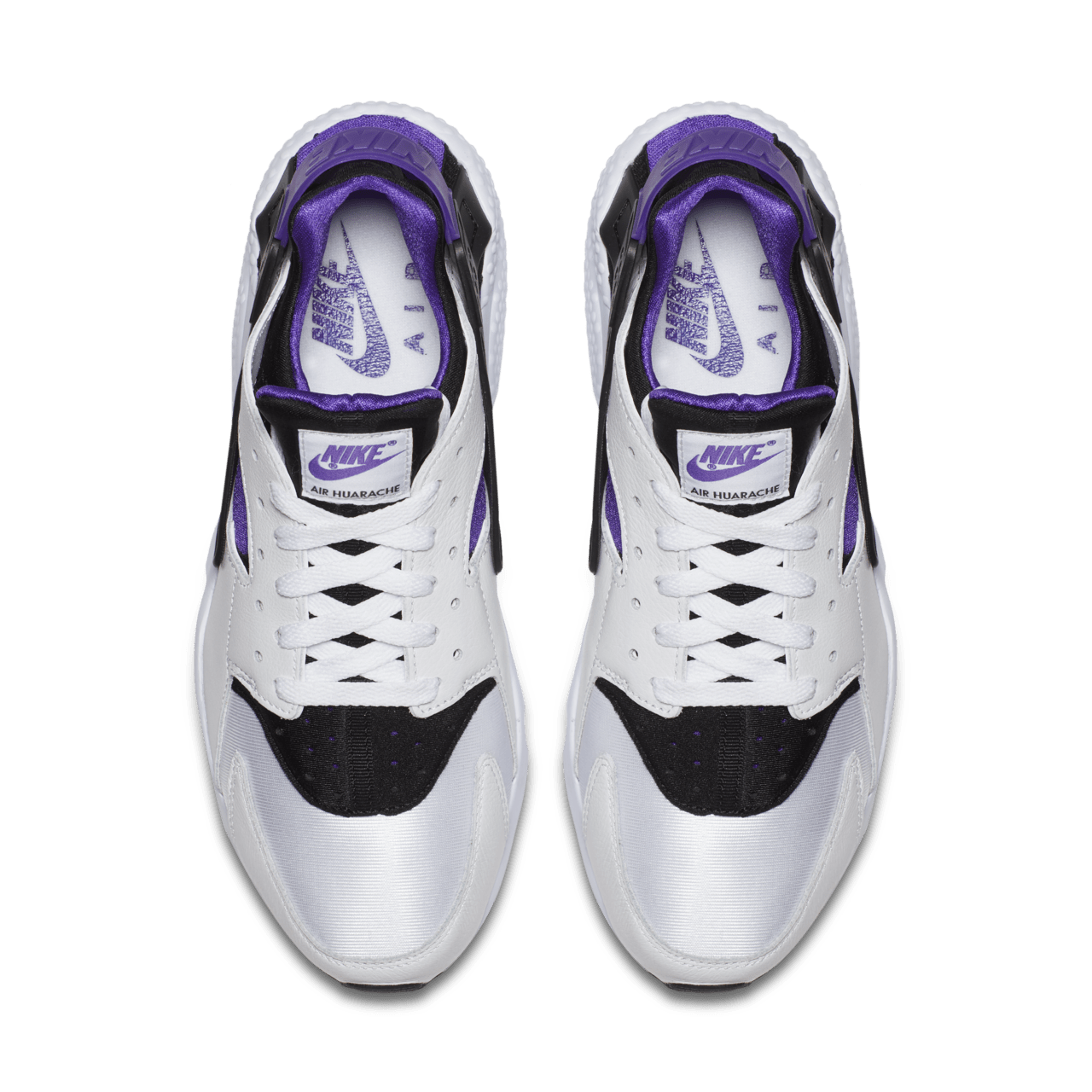 Nike huarache black purple white best sale