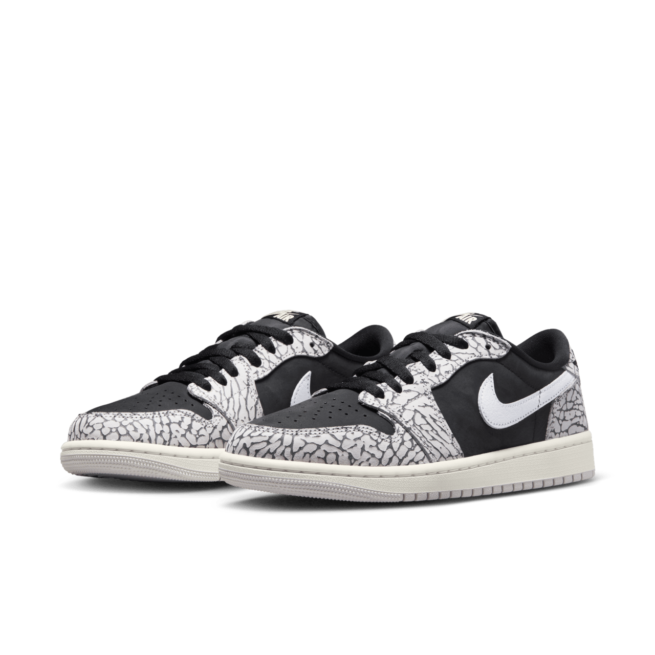 วันเปิดตัว Air Jordan 1 Low "Black Cement" ผู้หญิง (CZ0775-001) 