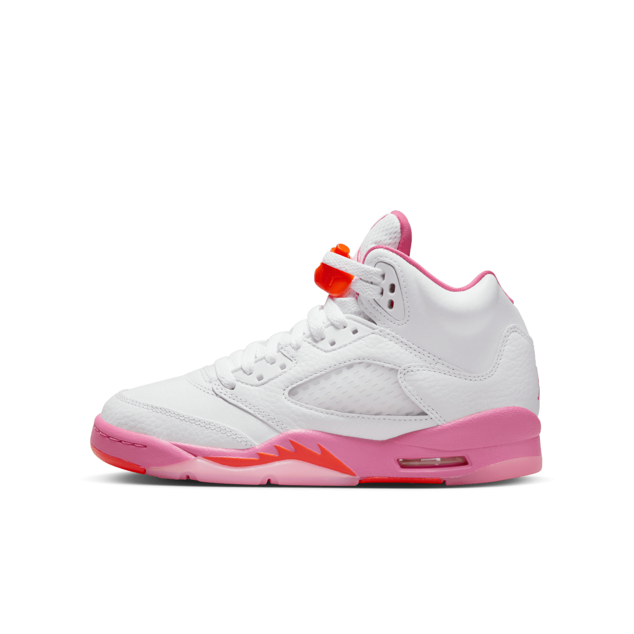 วันเปิดตัว Air Jordan 5 "Pinksicle and Safety Orange" เด็กโต (440892-168)