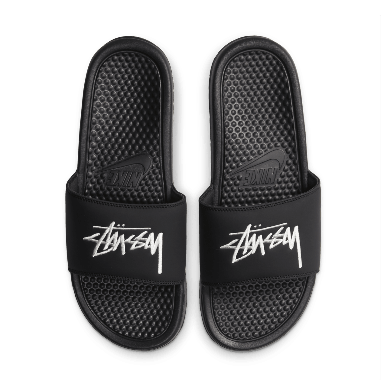 Black nike slides deals