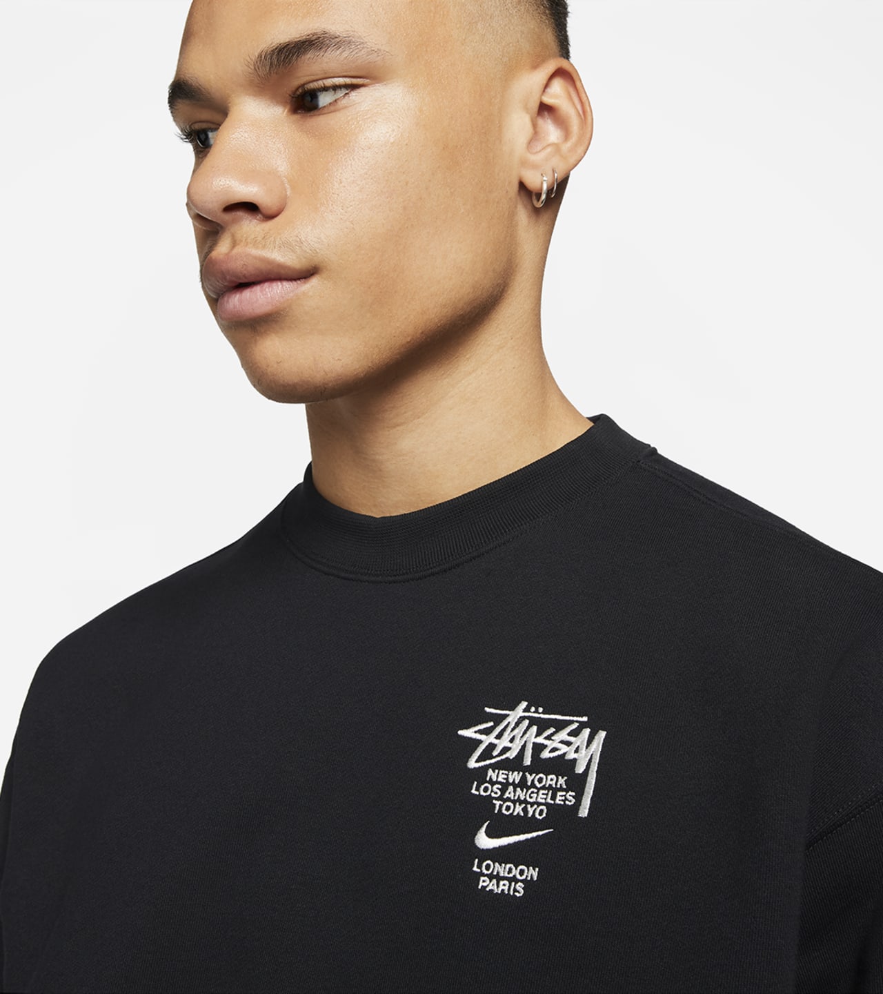 Nike x stussy fleece crewneck best sale