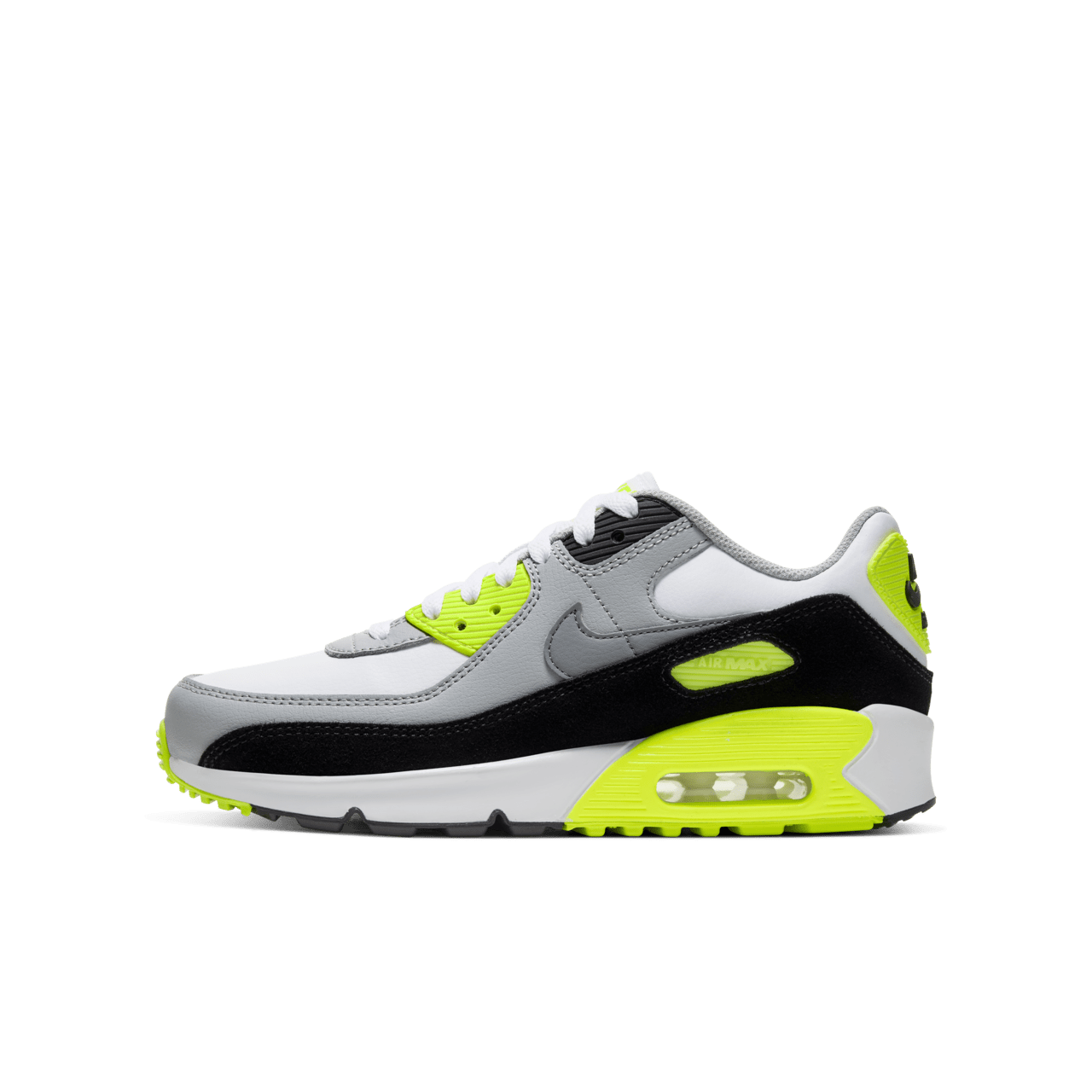 Nike air max 90 white/particle grey/volt/black hotsell