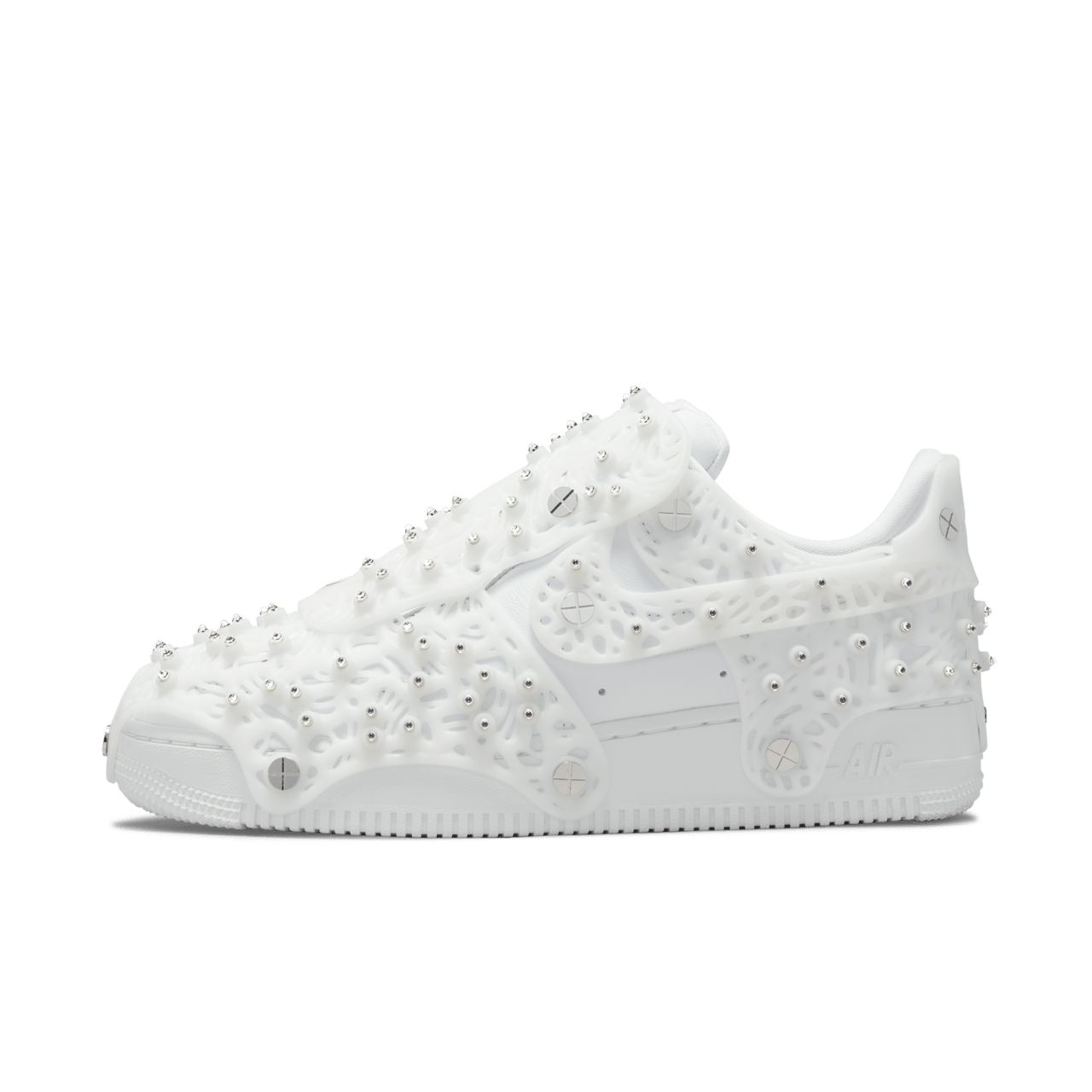 Women’s Air Force 1 with Swarovski® retroreflective crystals 'Triple White' (CV7668-100) Release Date