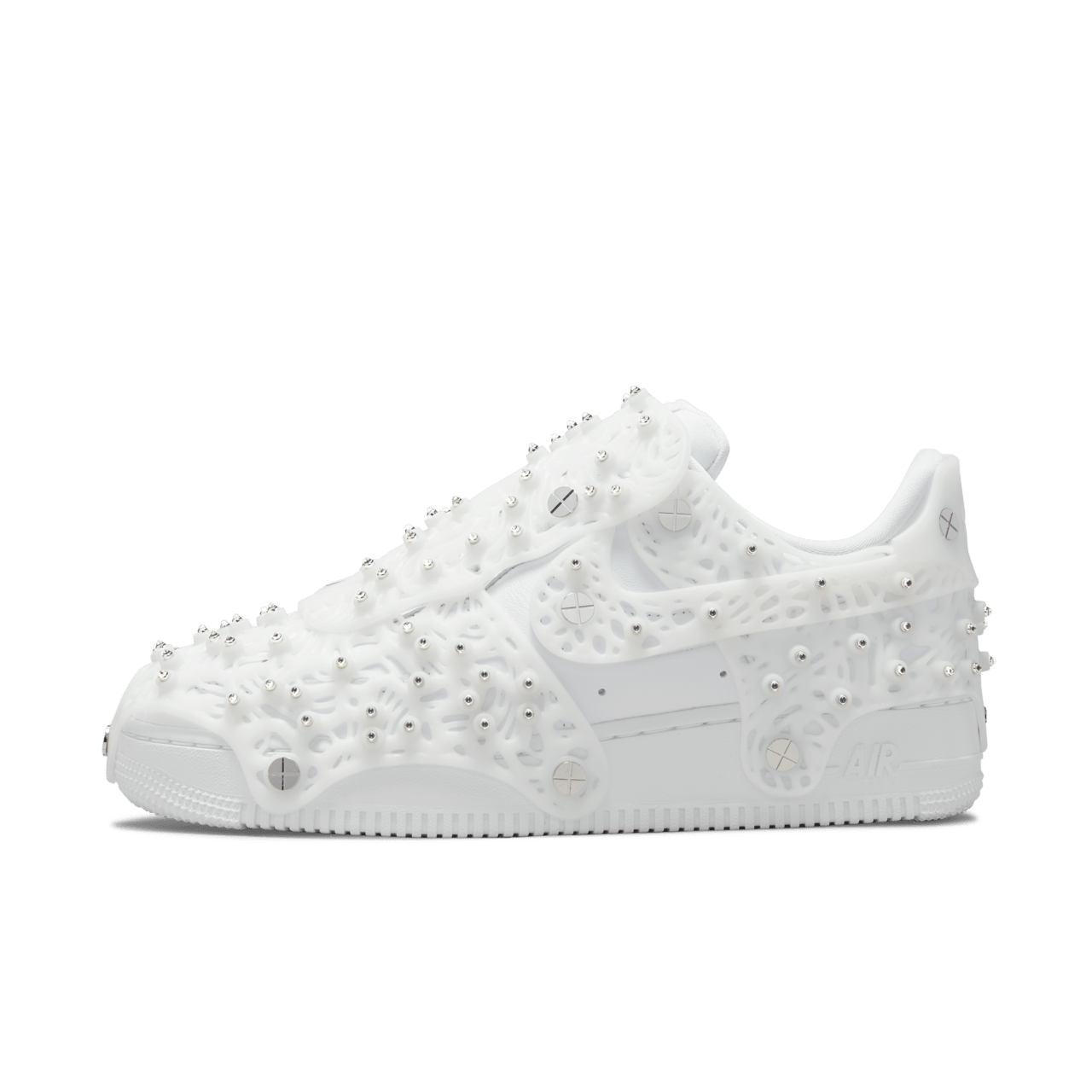 Air Force 1 with Swarovski Retroreflective Crystals Triple White CV7668 100 Nike SNKRS