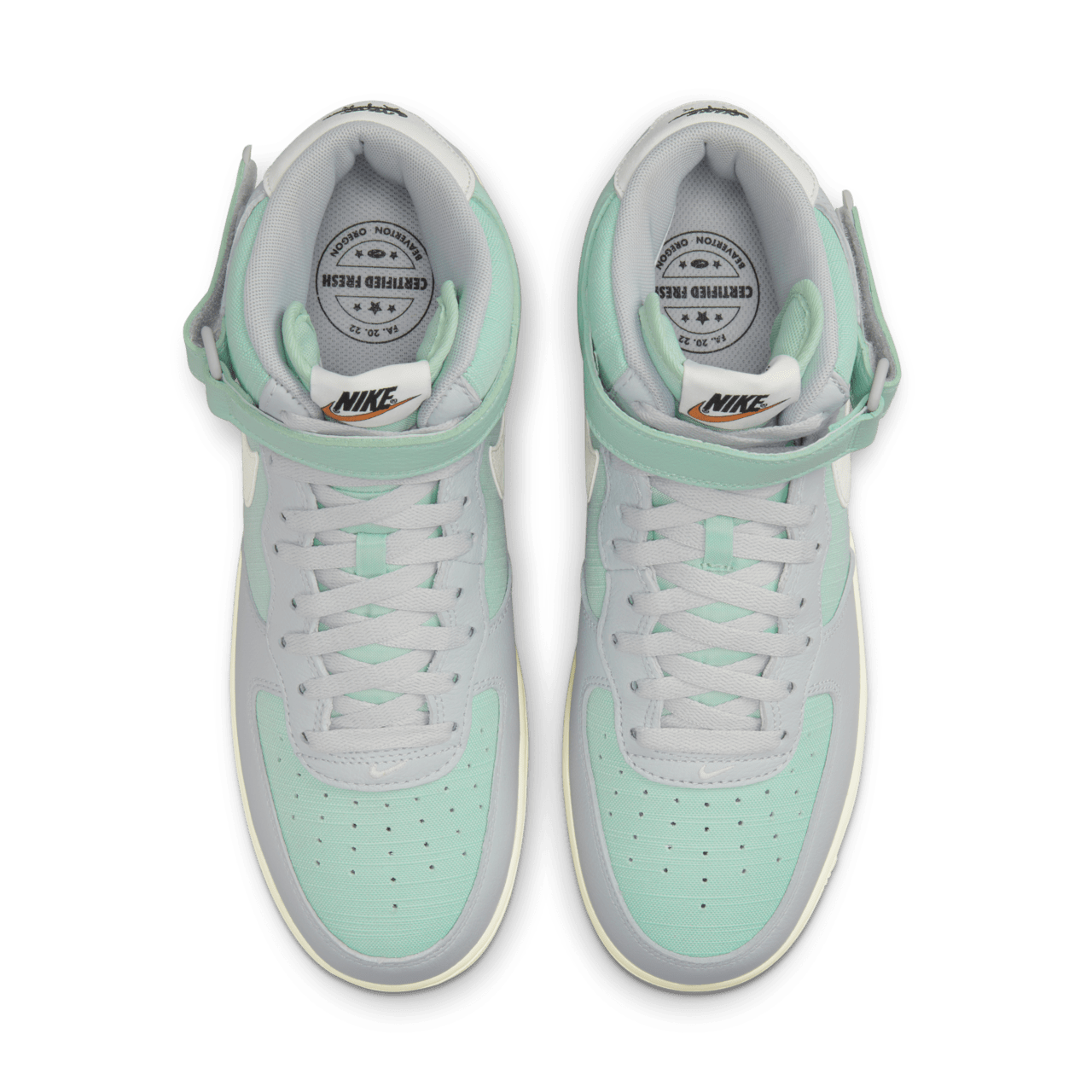 Fecha de lanzamiento del Air Force 1 Mid 07 Gris niebla y verde esmaltado DQ8766 002 Nike SNKRS