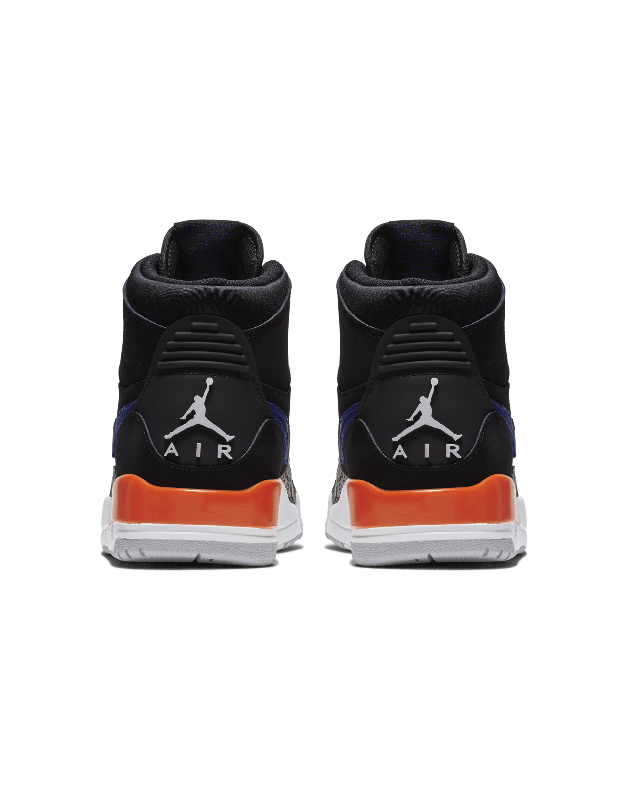 Orange blue and black jordans best sale