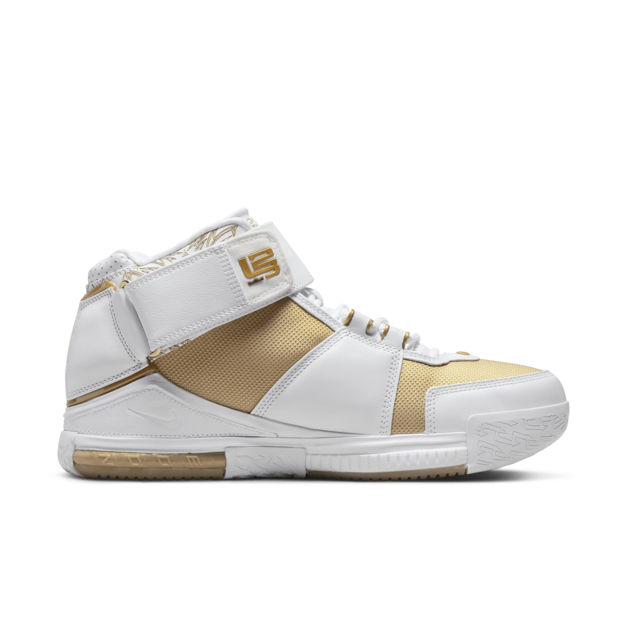 Fecha de lanzamiento del LeBron 2 "Metallic Gold and White" (DJ4892-100)