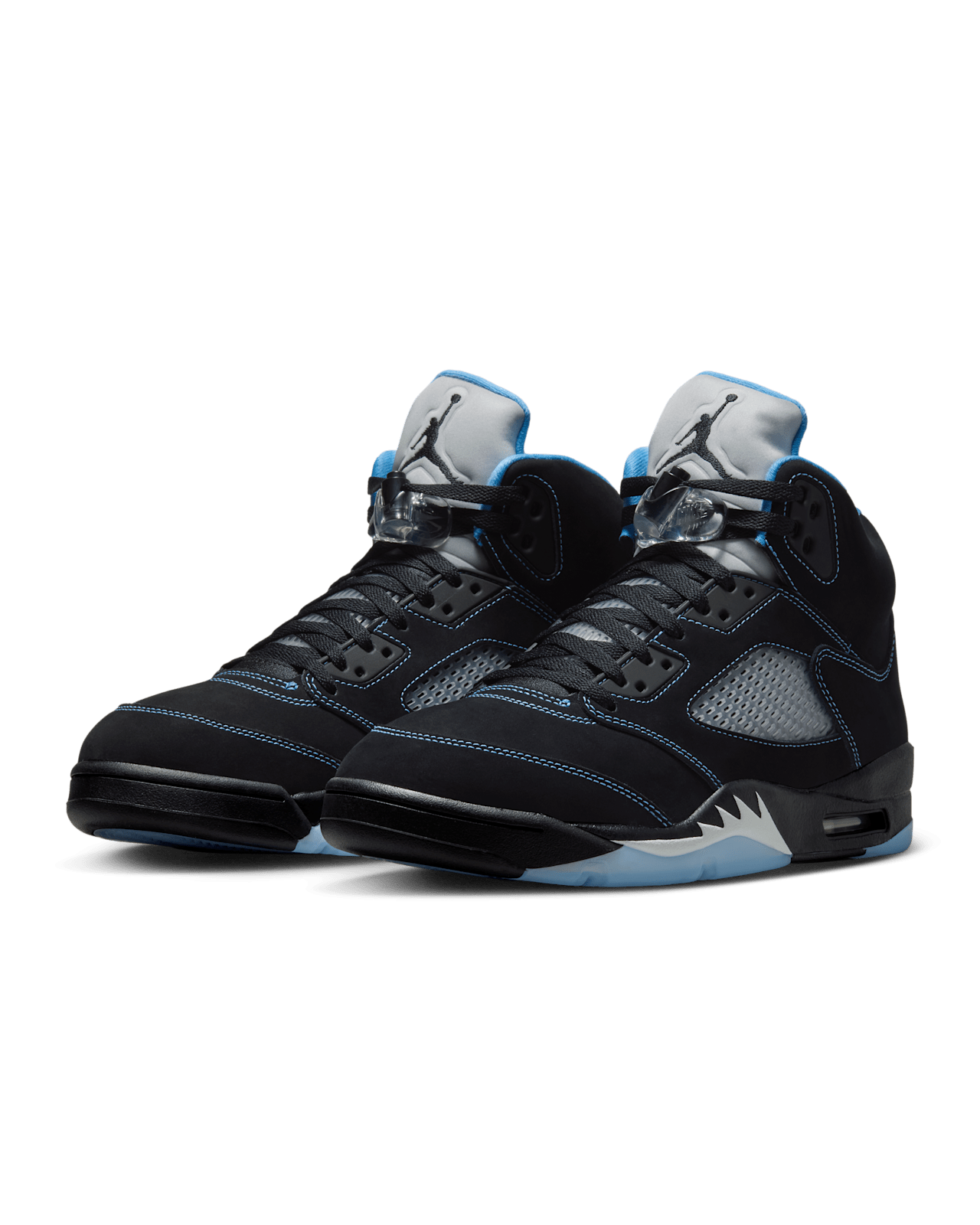 วันเปิดตัว Air Jordan 5 "Black Carolina" "Black and University Blue" (DD0587-008)
