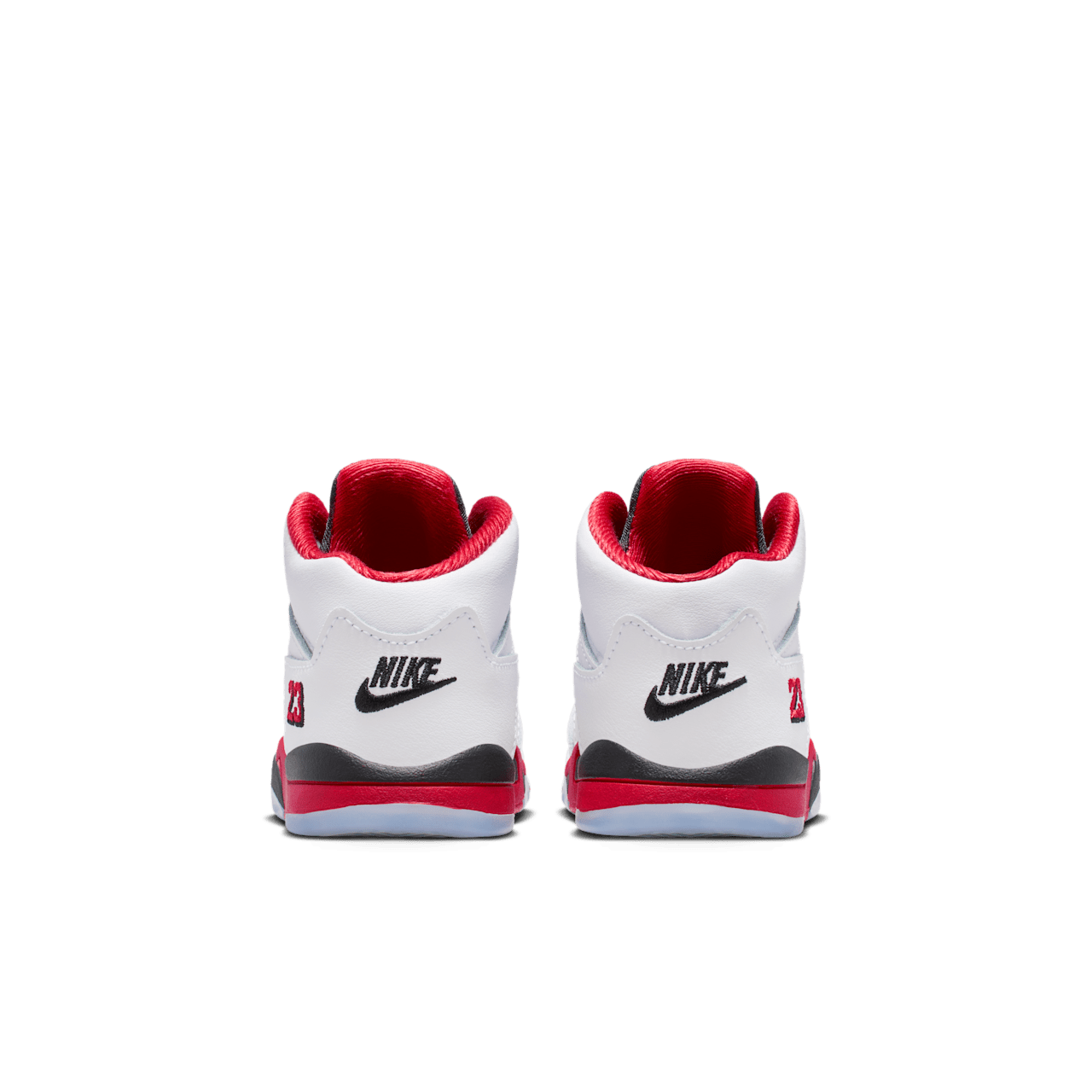 Toddler Jordan 5 'Fire Red' "Black Tongue" (HQ7981-101)