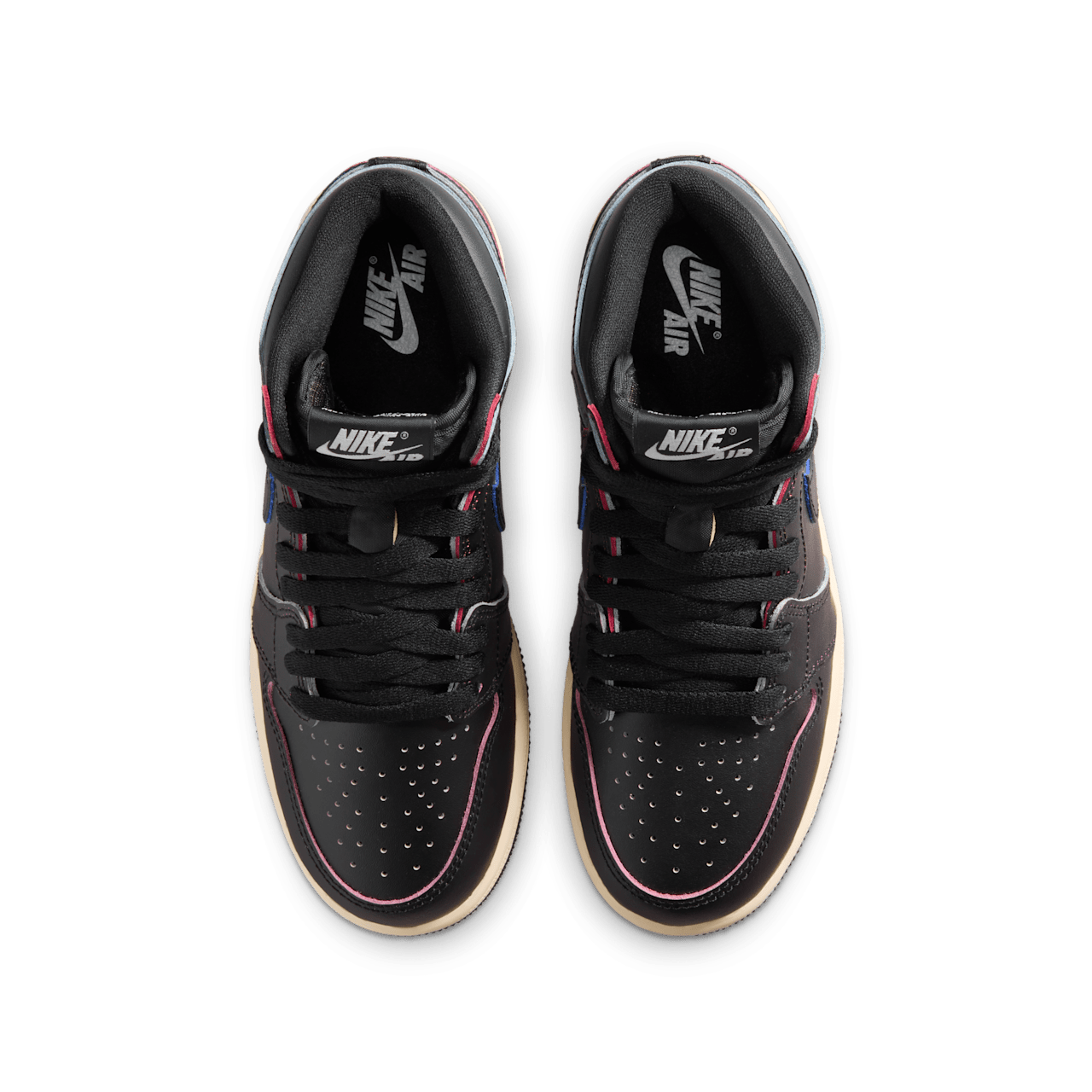 Big Kid's Air Jordan 1 High OG 'Black and Muslin' (FD1437-002)