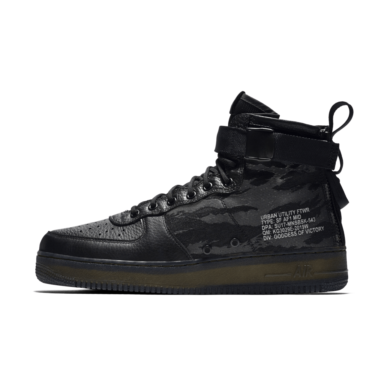 Nike SF AF1 Mid Black Cargo Khaki Nike SNKRS