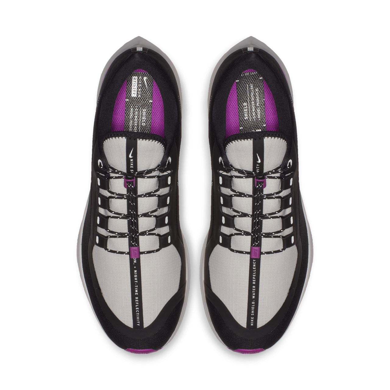 Air Zoom Pegasus 35 Shield Black Hyper Violet Vast Grey Release Date. Nike SNKRS