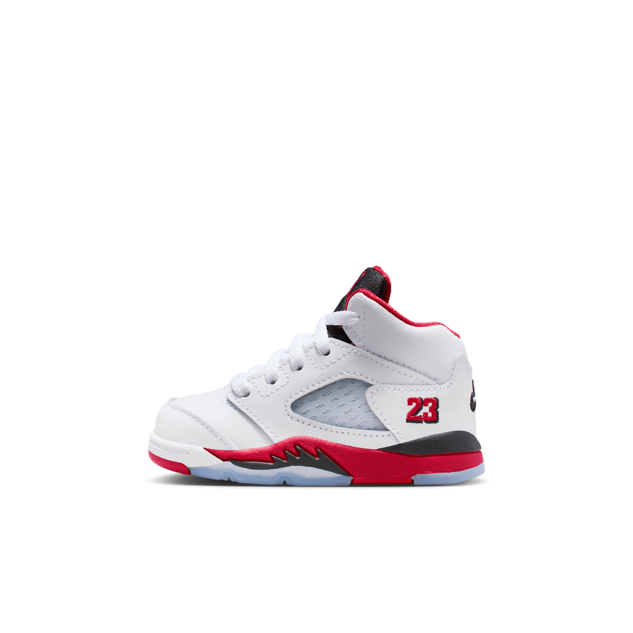 Toddler Jordan 5 'Fire Red' "Black Tongue" (HQ7981-101)