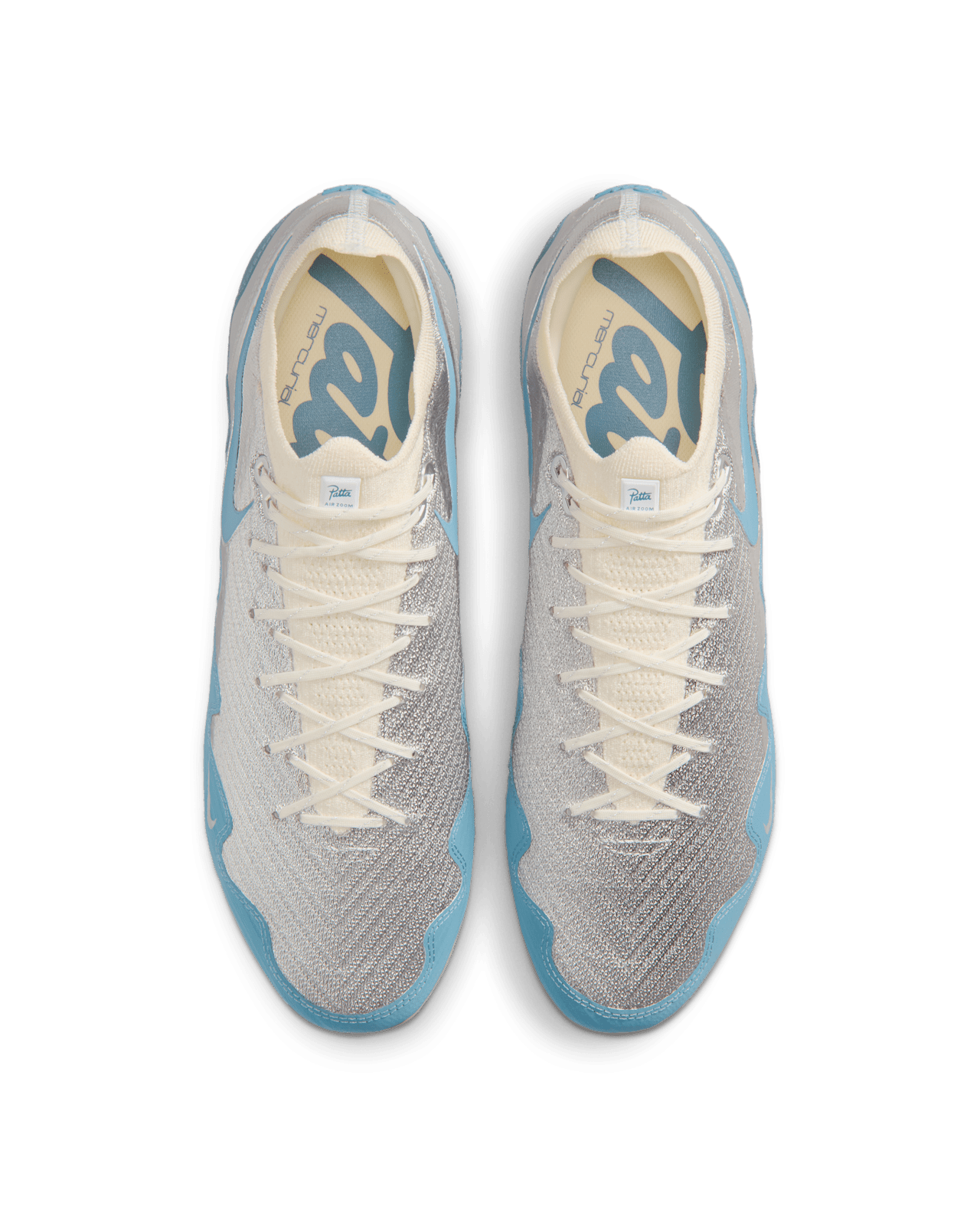Fecha de lanzamiento de las Mercurial Zoom Vapor 16 Elite FG SE x Patta "Noise Aqua and Metallic Silver" (IQ3365-002)