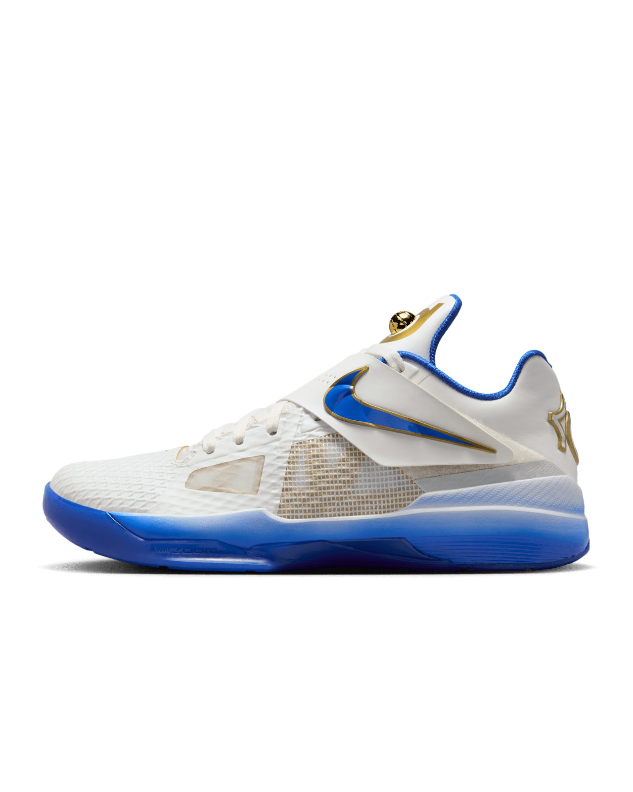 Zoom KD 4 'The Real MVP' Summit White and Metallic Gold (IB3546-100)