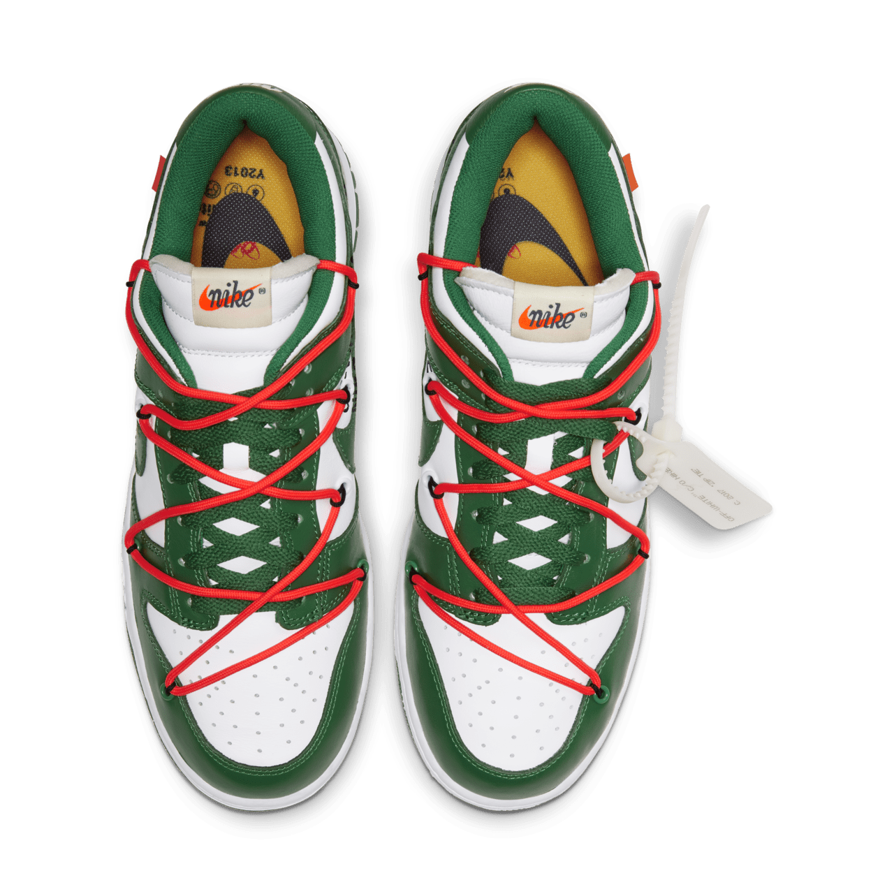 Off-white x 'dunk low pine green release date best sale