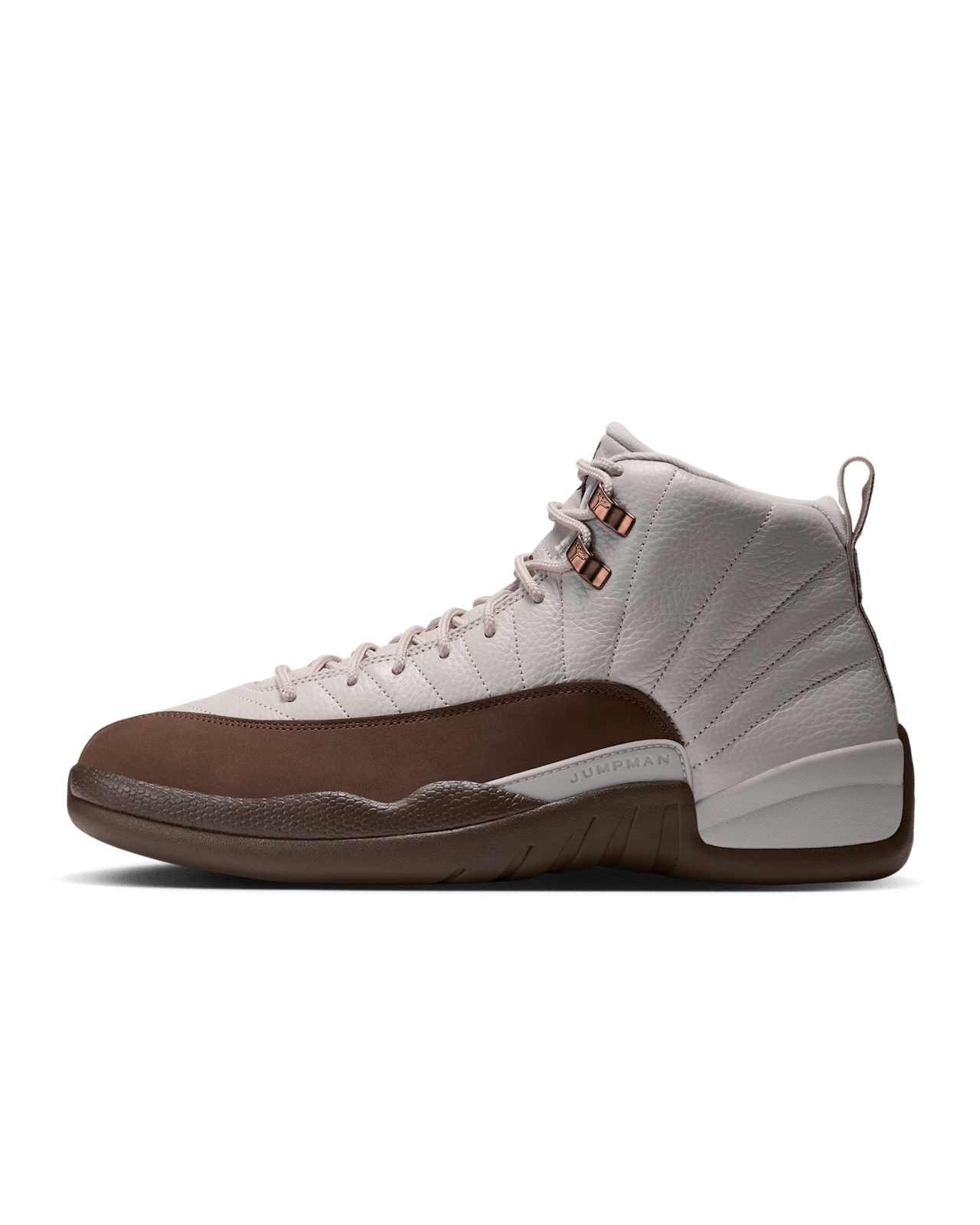 วันเปิดตัว Air Jordan 12 "Fireside" 'Light Orewood Brown and Cacao Wow' (CT8013-105)