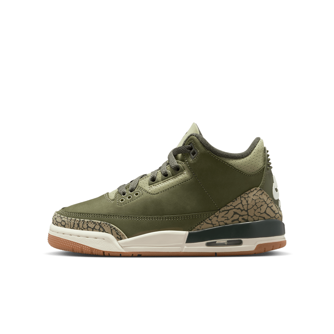 Big Kids' Air Jordan 3 'Medium Olive' (DM0967-202)