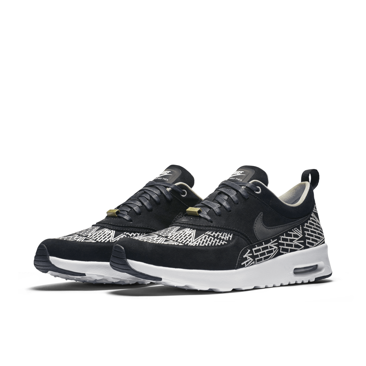 Nike air max thea women black and white best sale