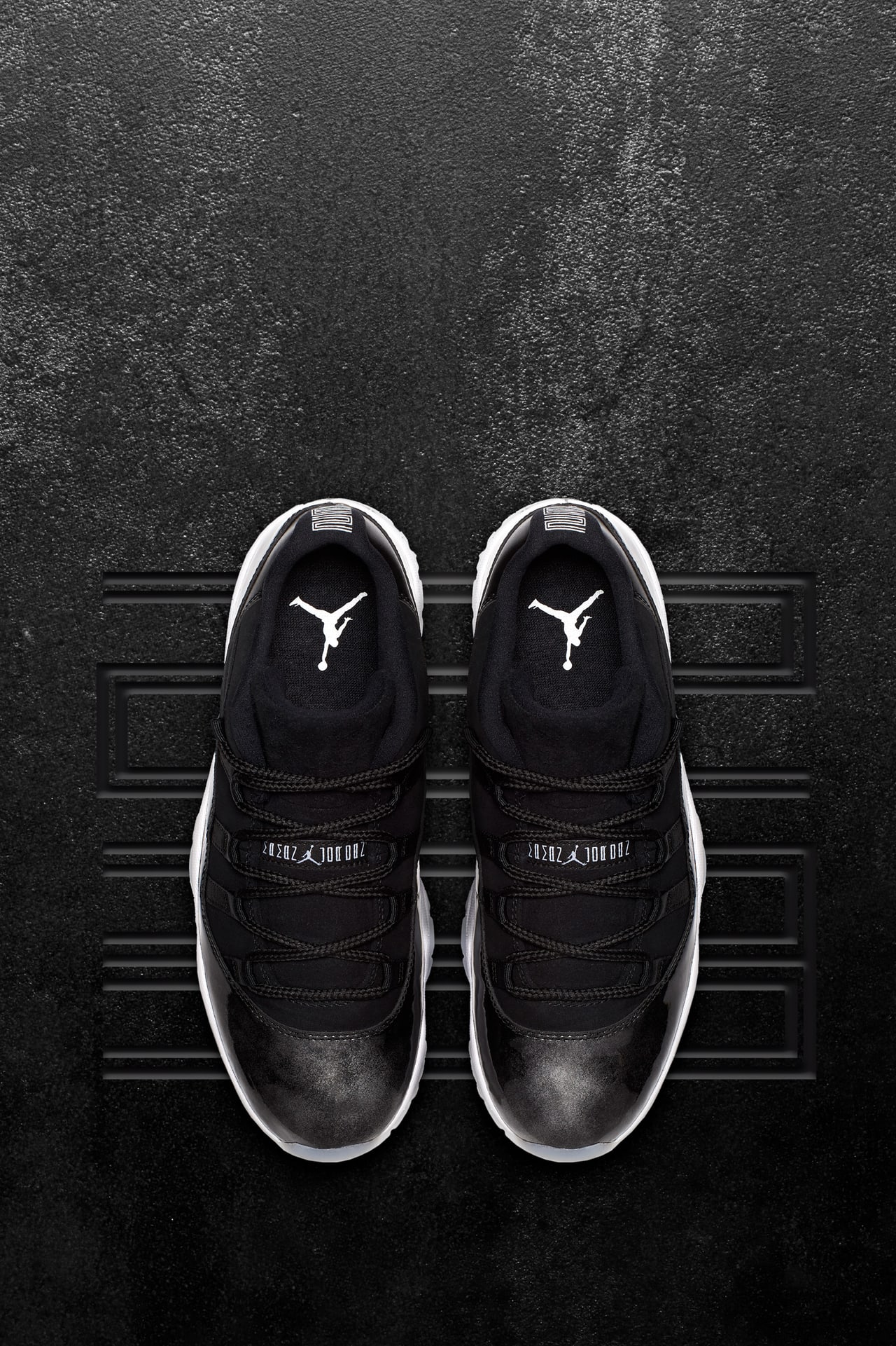 Jordan sneakers black and white online