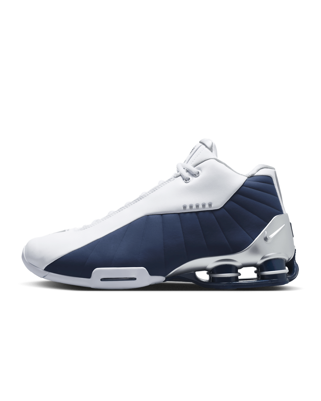 Nike Shox BB4 'White and Midnight Navy (Release Date)