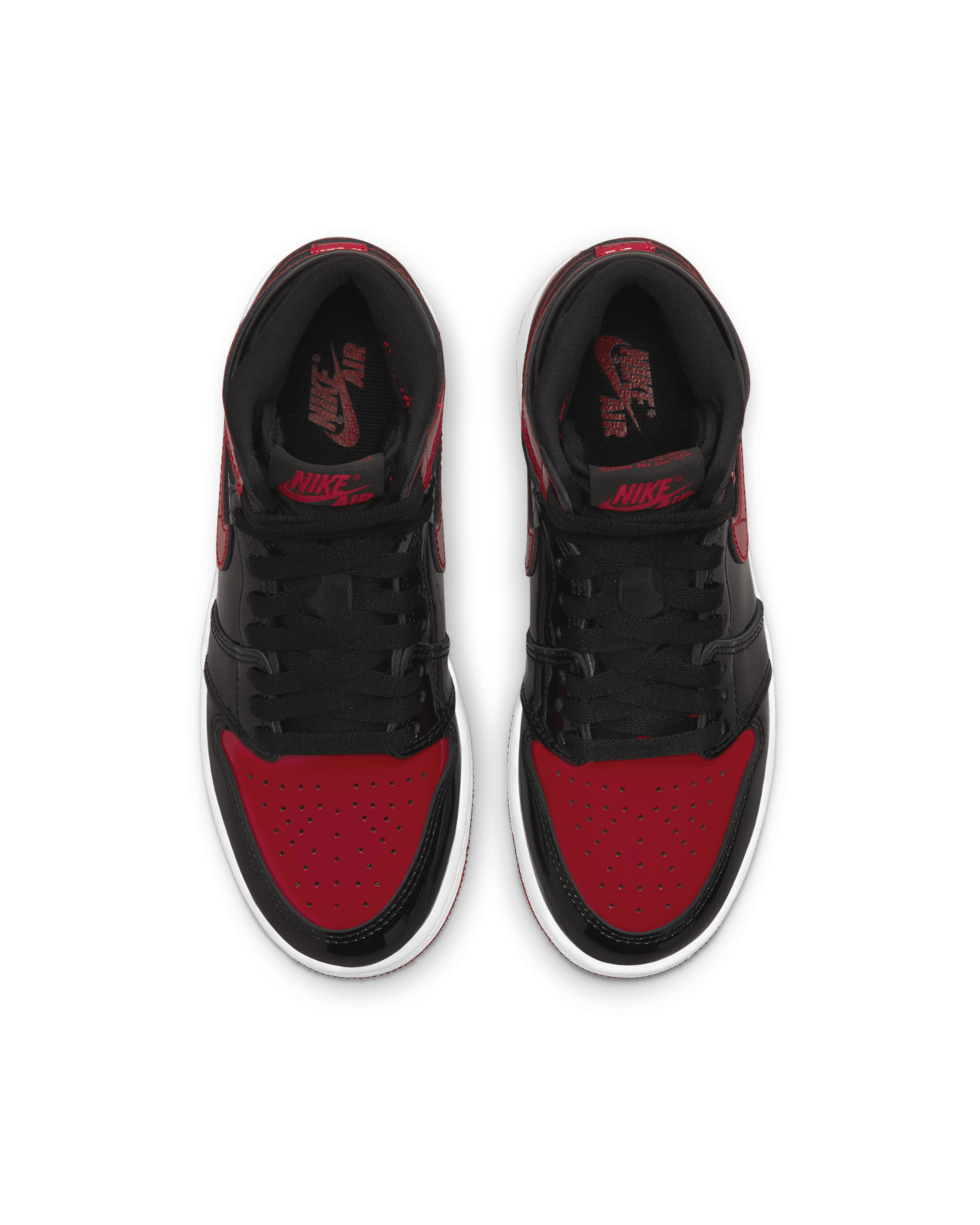 【NIKE公式】ジュニア エア ジョーダン 1 'Patent Bred' (575441-063 / AJ 1 RETRO HIGH OG GS)