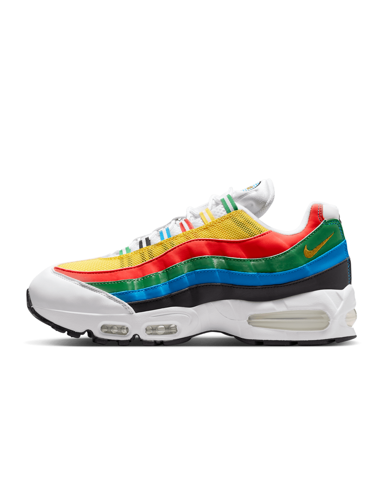Data de llançament de les Air Max 95 Big Bubble"Varsity Maize, Chile Red, Classic Green, Photo Blue and Black" (IB7872-100)