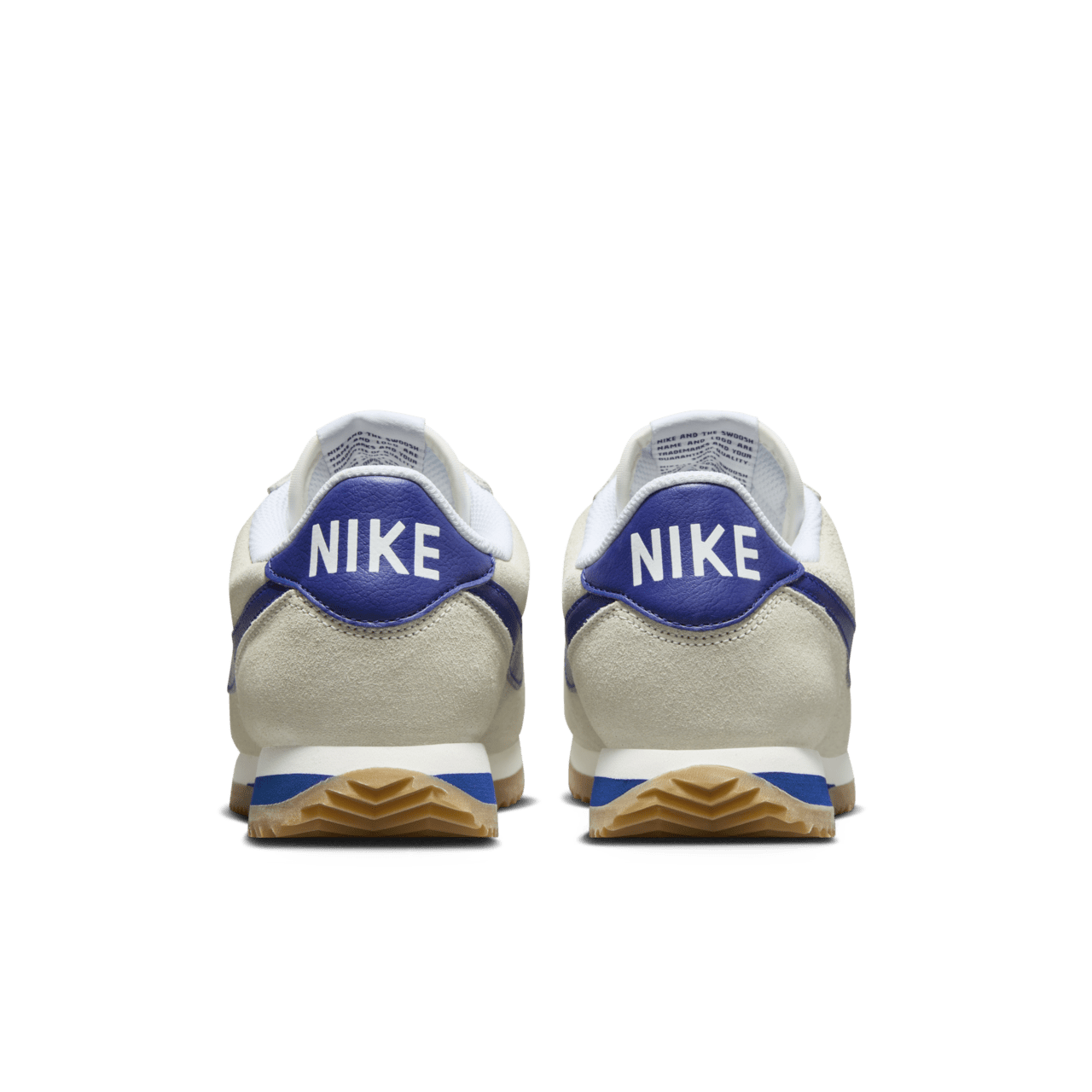 Women s Cortez Pale Ivory and Deep Royal Blue FQ8108 110 release date. Nike SNKRS